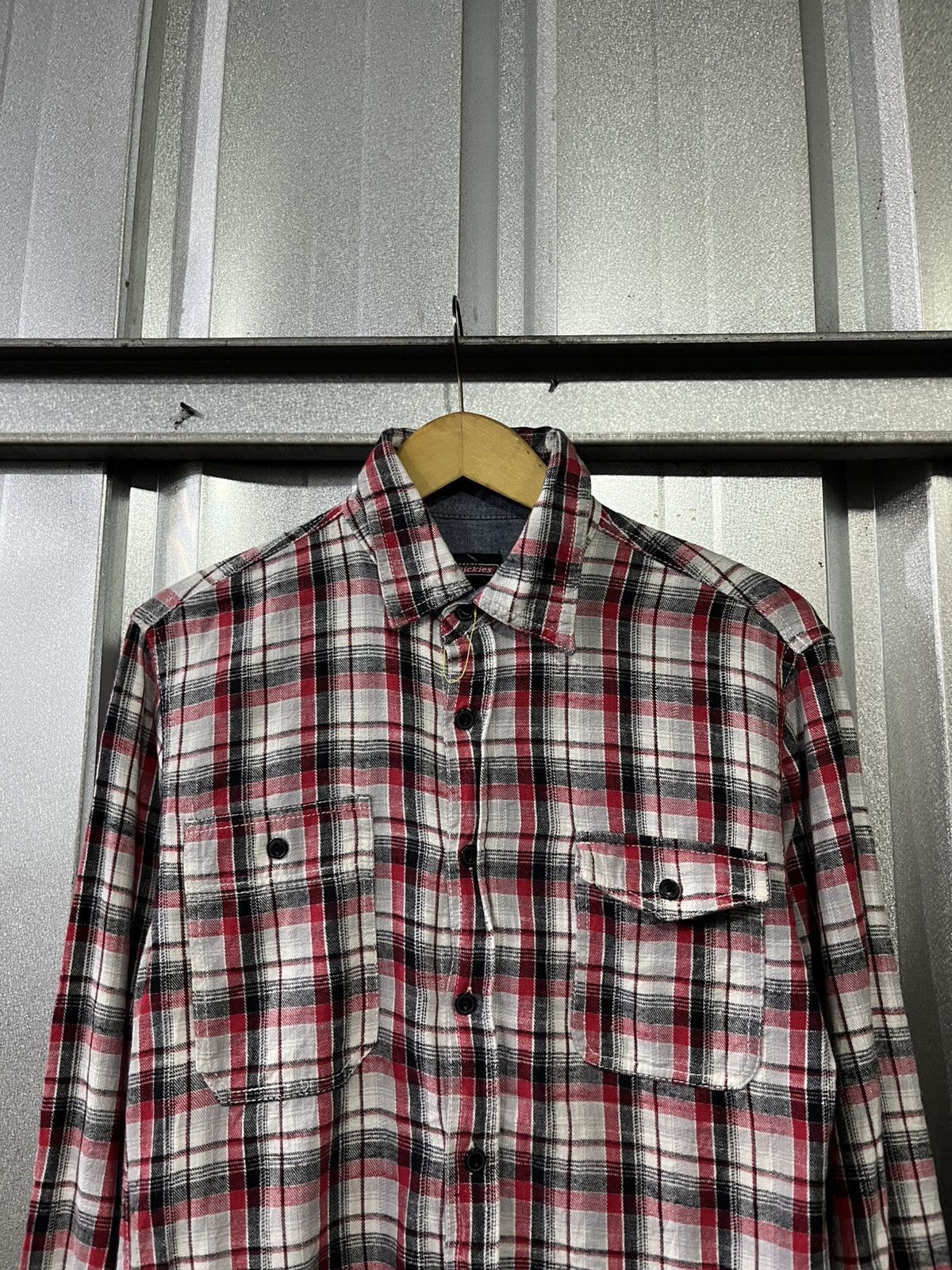 Dickies Dickies checkered double pocket button shirt flannel Size US M / EU 48-50 / 2 - 2 Thumbnail