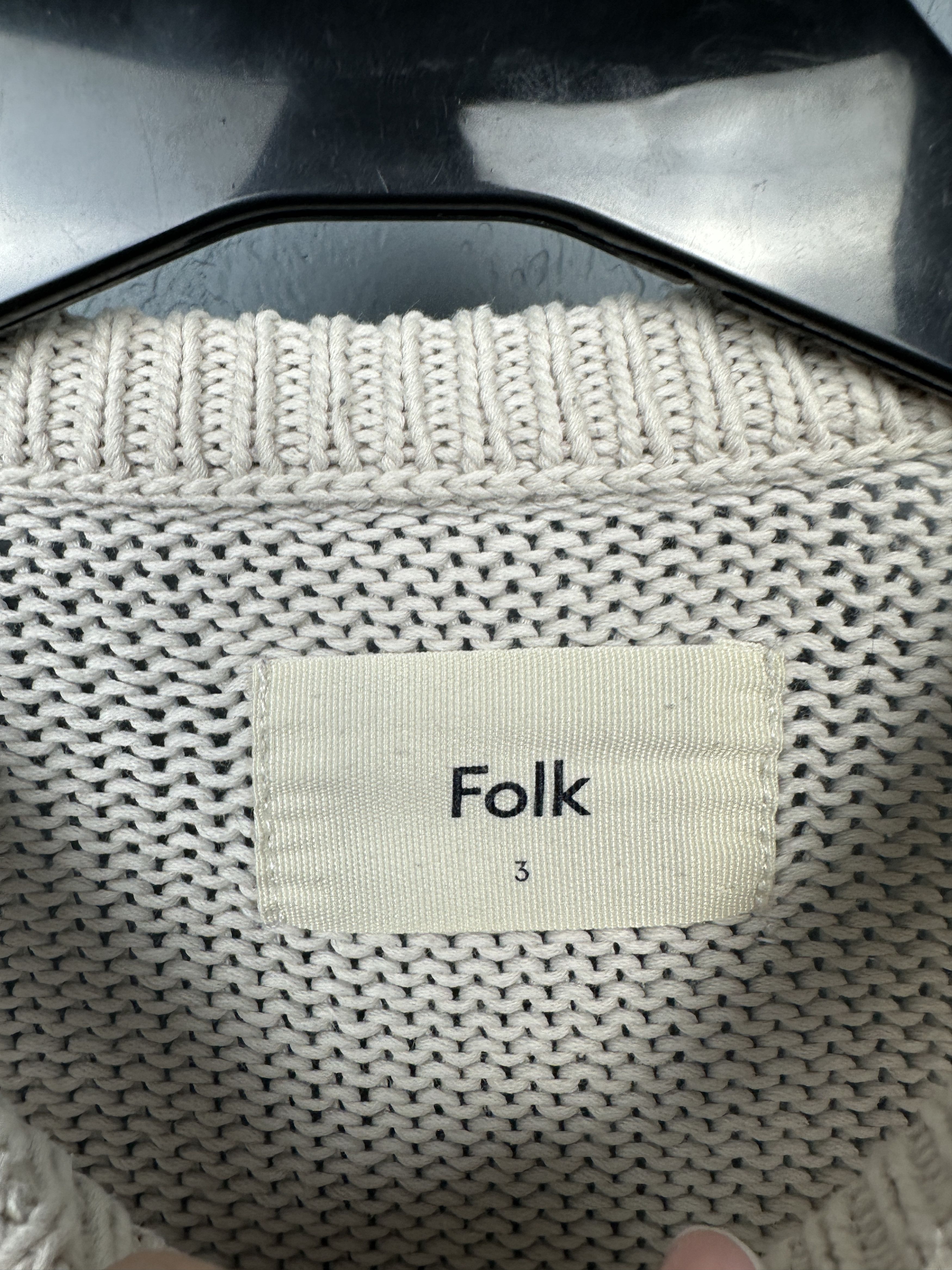 Folk Folk Mens Crew Neck Knit Sweater Size US M / EU 48-50 / 2 - 3 Thumbnail