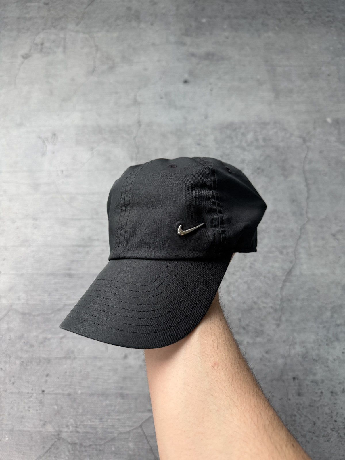 Nike Vintage 90s Faded Nike Central Logo Y2K Nike Cap hat sk8 Size ONE SIZE - 1 Thumbnail