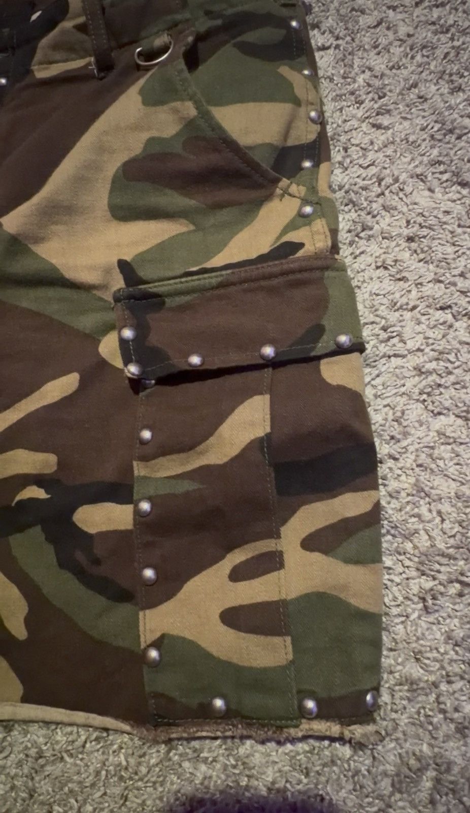 Saint Laurent Paris SS16 Surf Sound studded camo shorts Size US 34 / EU 50 - 7 Thumbnail