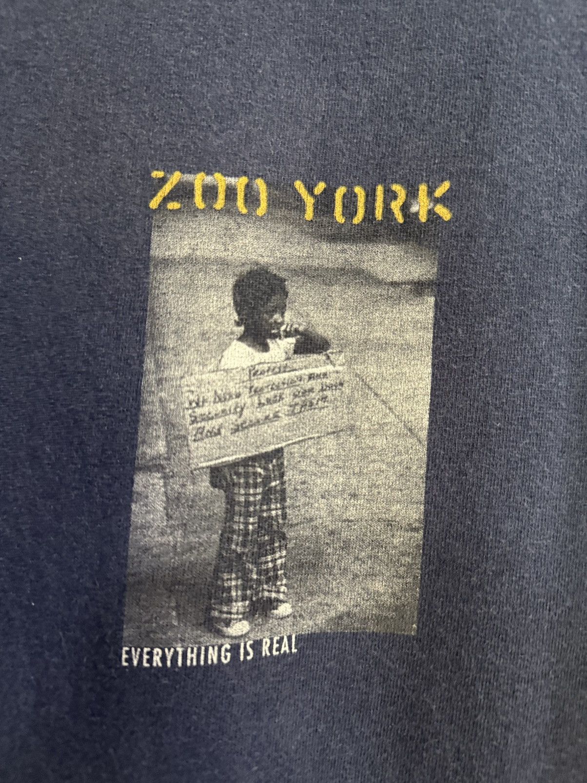 Girl Skateboards × Vintage × Zoo York Vintage 90s Zoo York Everything Is Real Skategang Faded Tee Size US XL / EU 56 / 4 - 3 Thumbnail