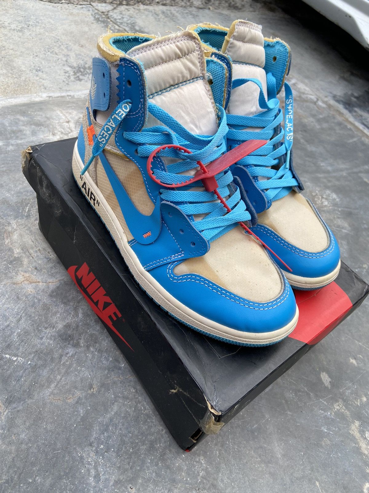 Nike AIR JORDAN 1 X OFF WHITE NRG Size US 7.5 / EU 40-41 - 2 Thumbnail