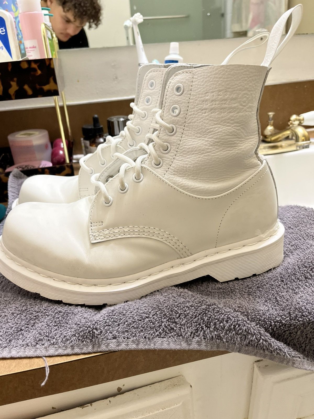 Maison Margiela Combat Boots | Grailed