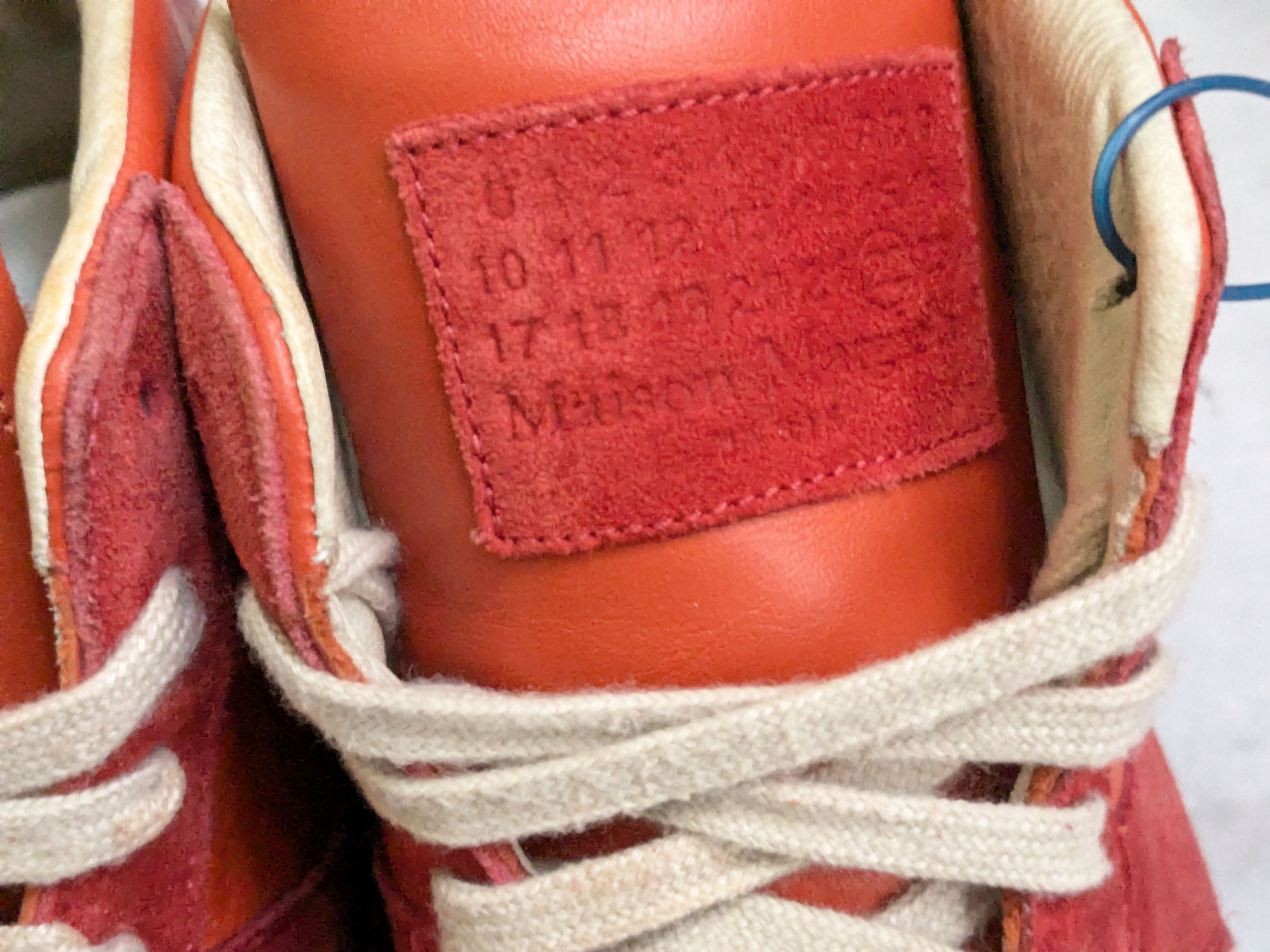 Maison Margiela Maison Margiela Replica GAT Red Orange 11 44 High Tops Size US 11 / EU 44 - 8 Thumbnail