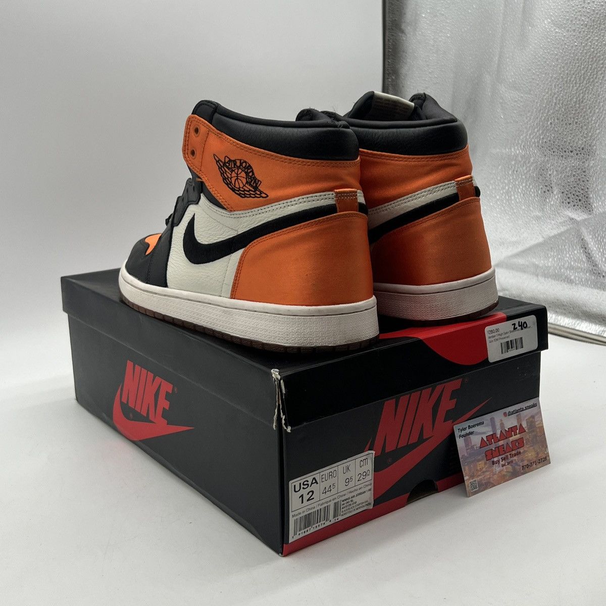 Nike Wmns air Jordan 1 high satin shattered backboard Size US 12 / IT 42 - 4 Thumbnail