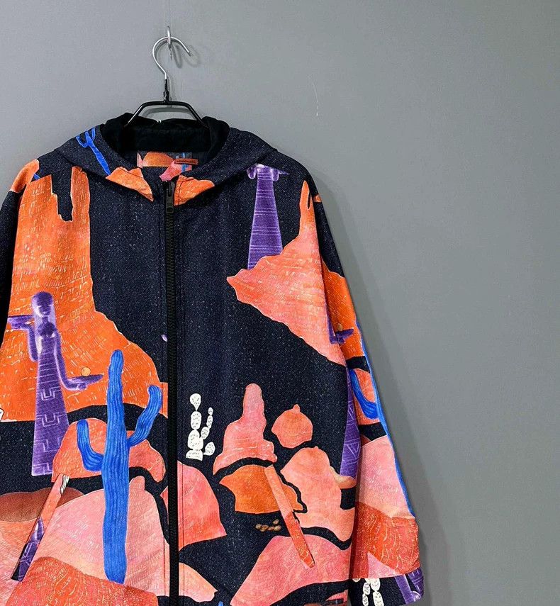 Prada Prada Show style art print zipper jacket 2504-Nextarrow Size XS / US 0-2 / IT 36-38 - 2 Thumbnail