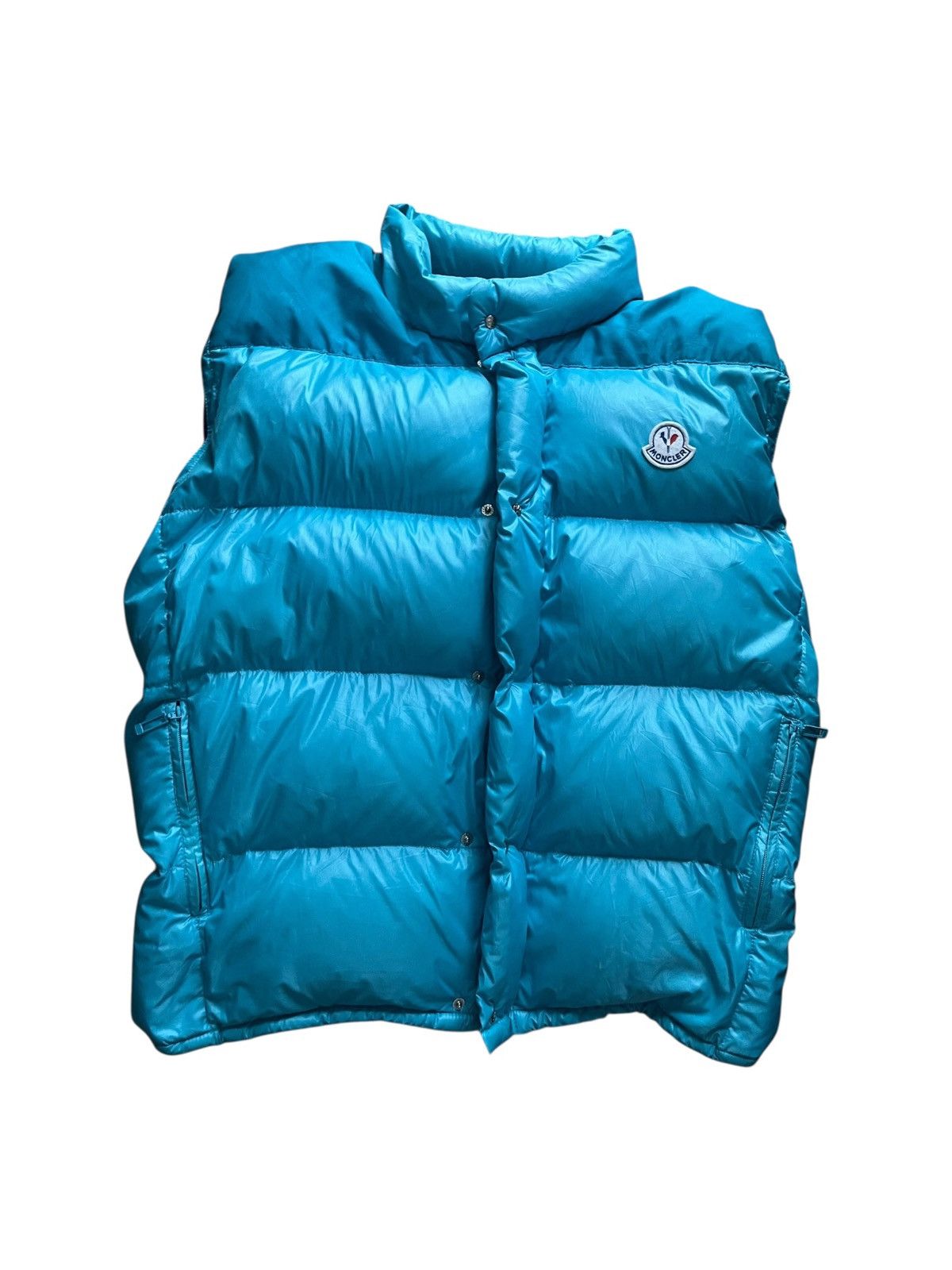 Moncler Moncler vintage puffer jacket luxury rare blue streetwear Size US M / EU 48-50 / 2 - 2 Thumbnail