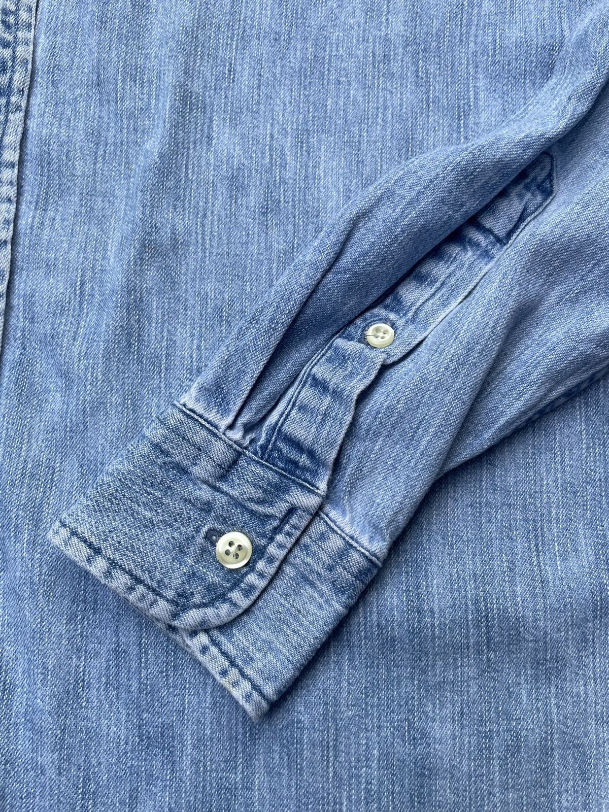 Designer Vintage Lauren Denim Shirt Size US M / EU 48-50 / 2 - 12 Thumbnail