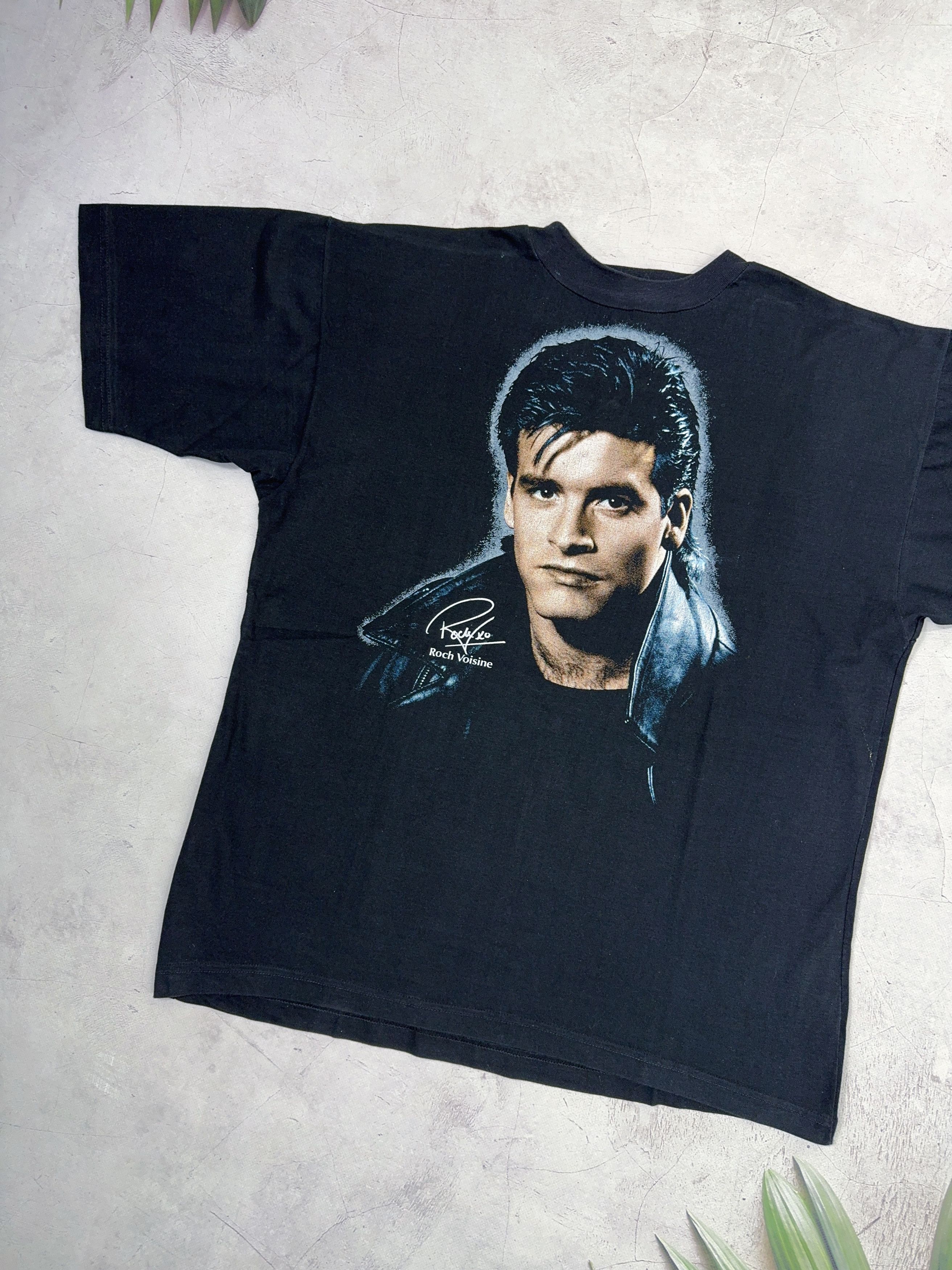 Vintage Vintage ROCH VOISINE T-Shirt Music Big Printed Logo Size US L / EU 52-54 / 3 - 2 Thumbnail