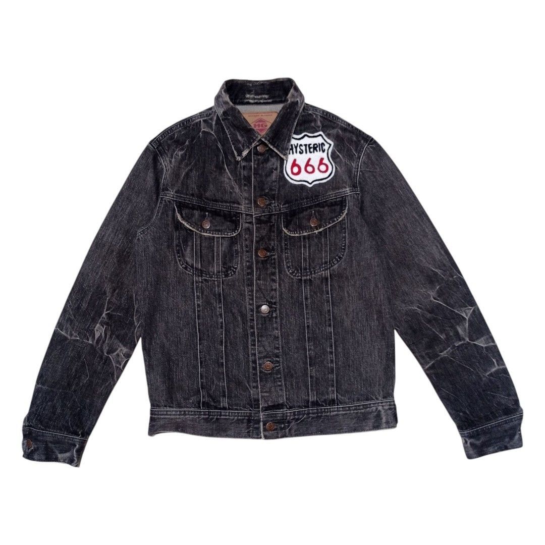 Hysteric Glamour HG trucker punk jacket big logo Size US M / EU 48-50 / 2 - 6 Thumbnail