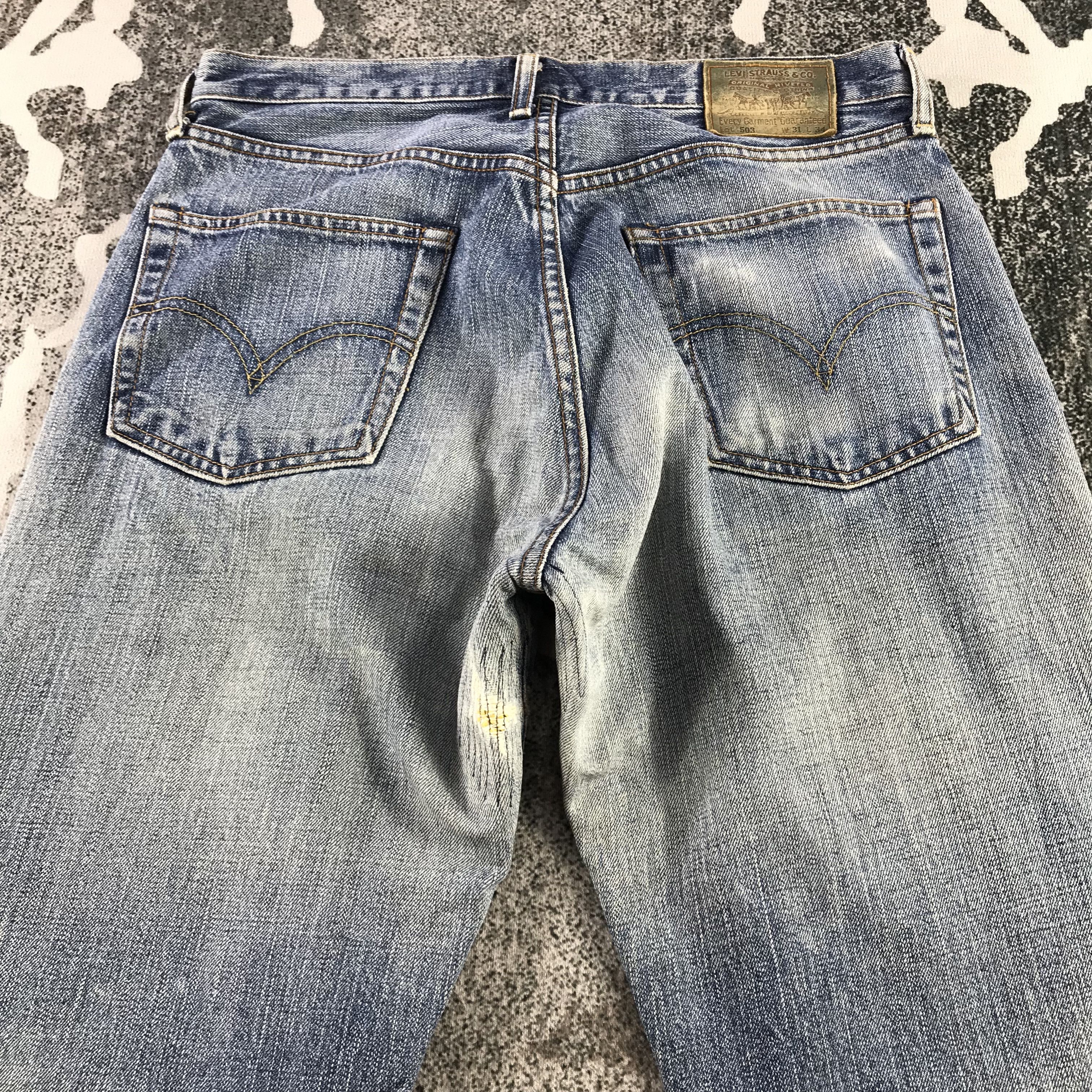 Levi's Vintage Levis 503 Jeans Distressed Denim KJ3376 Size US 31 - 4 Thumbnail