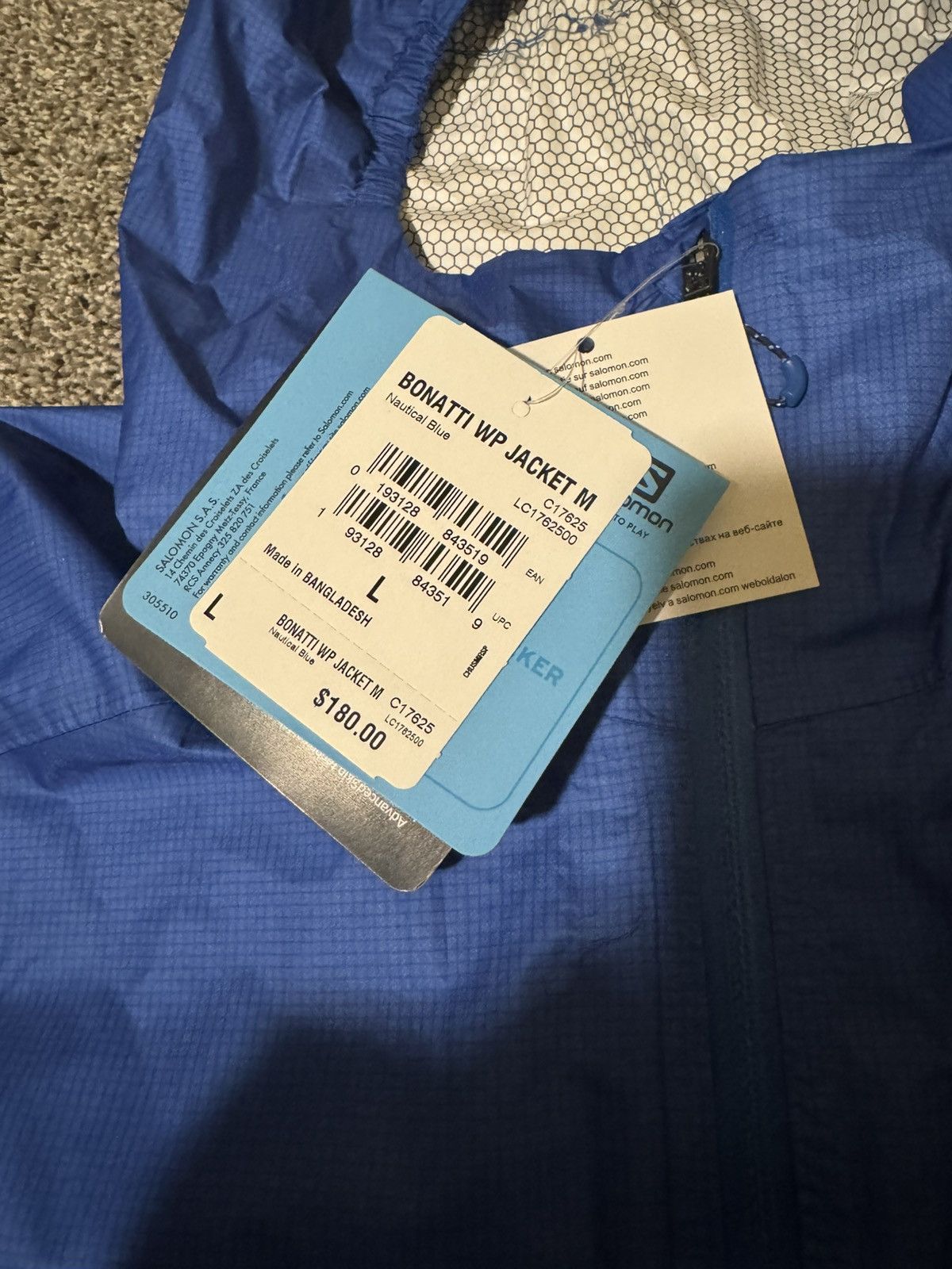 Salomon Salomón Bonatti Waterproof Jacket Size US L / EU 52-54 / 3 - 4 Thumbnail