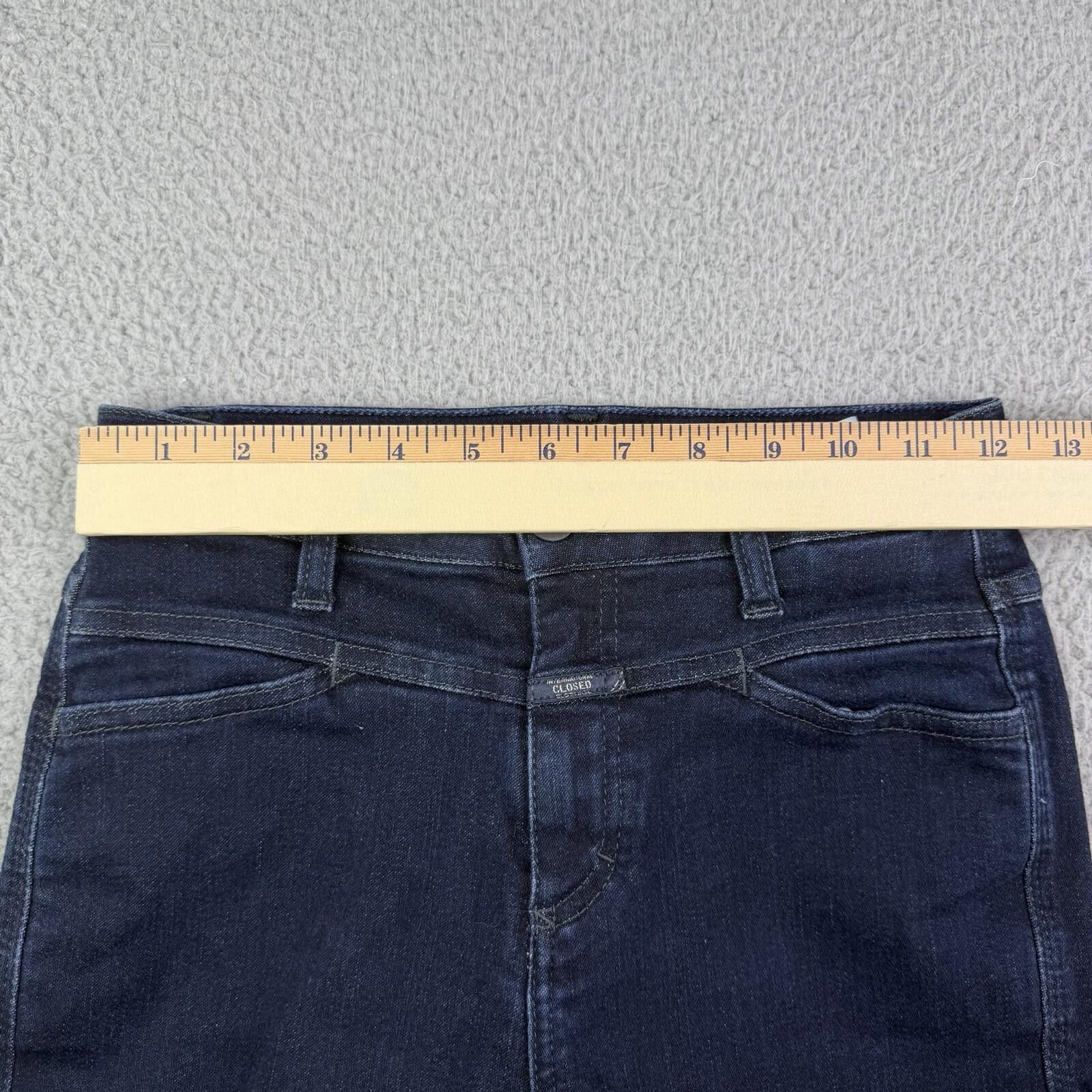 CLOSED CLOSED Skinny Pusher Italy Blue Denim Jeans Women's 25x26.5 Size 25" / US 0 / IT 36 - 5 Thumbnail