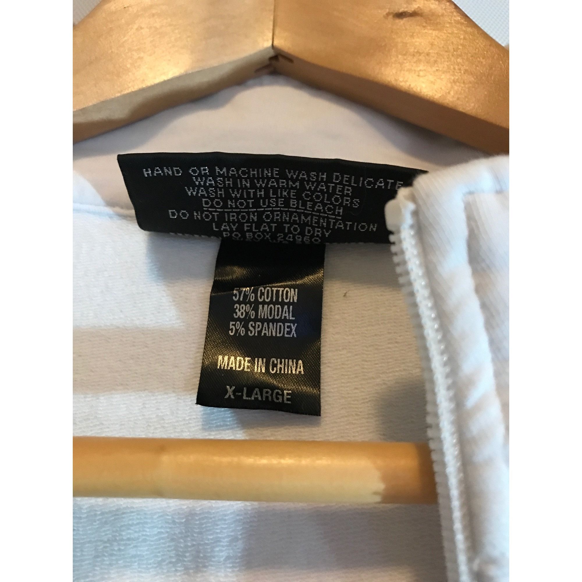 Designer × Vintage Christine Alexander XL White Black Cotton Blend Track Jacket Size XL / US 12-14 / IT 48-50 - 7 Thumbnail