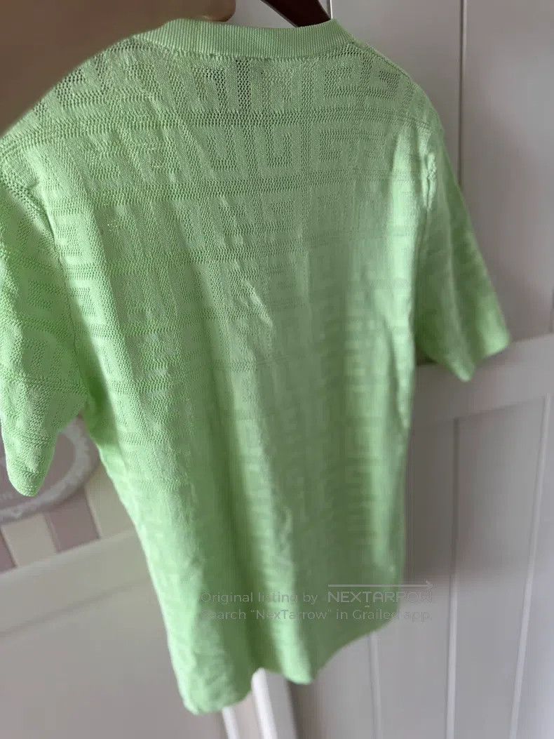 Givenchy Givenchy Light Green Pearl Short Sleeve T-Shirt Size US L / EU 52-54 / 3 - 2 Thumbnail