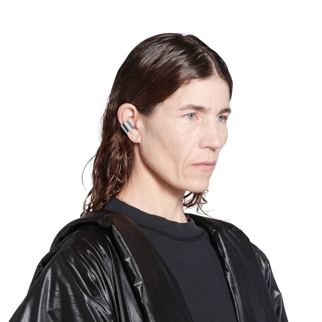 Balenciaga o1srvl11e0825 Size: 52 / Garage Ear Cuff in Silver Size ONE SIZE - 4 Thumbnail