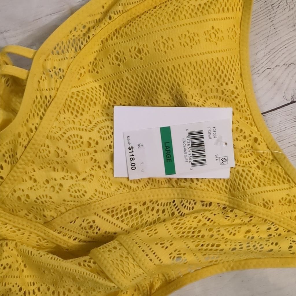 Other Becca yellow one piece swimsuit size large Size ONE SIZE - 5 Thumbnail