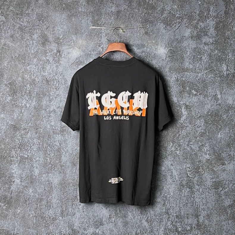 Amiri Black Letter Printed Cotton T-Shirt