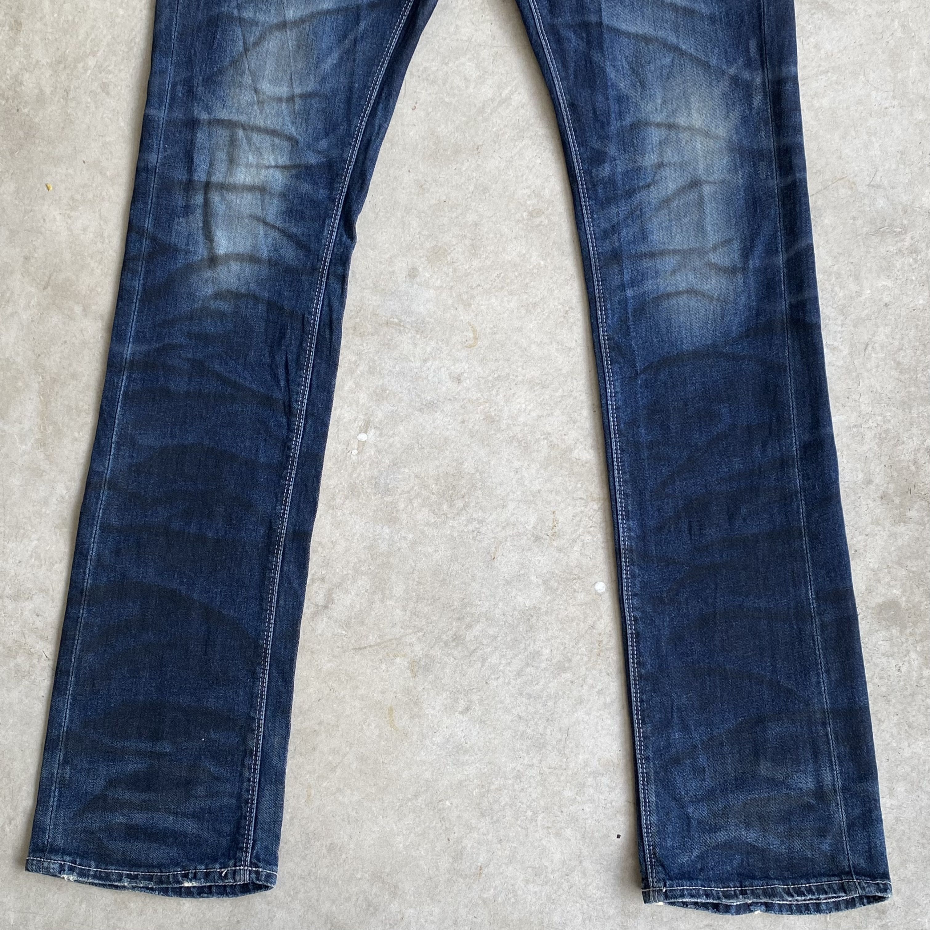 GOSTAR DE FUGA Fuga Honeycomb Slash washed indigo denim like le grande bleu Size US 32 / EU 48 - 4 Thumbnail