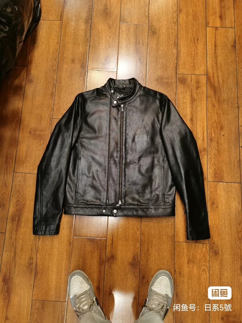 Versace Versace Calfskin stand-up collar double zip jacket Size US M / EU 48-50 / 2 - 1 Thumbnail