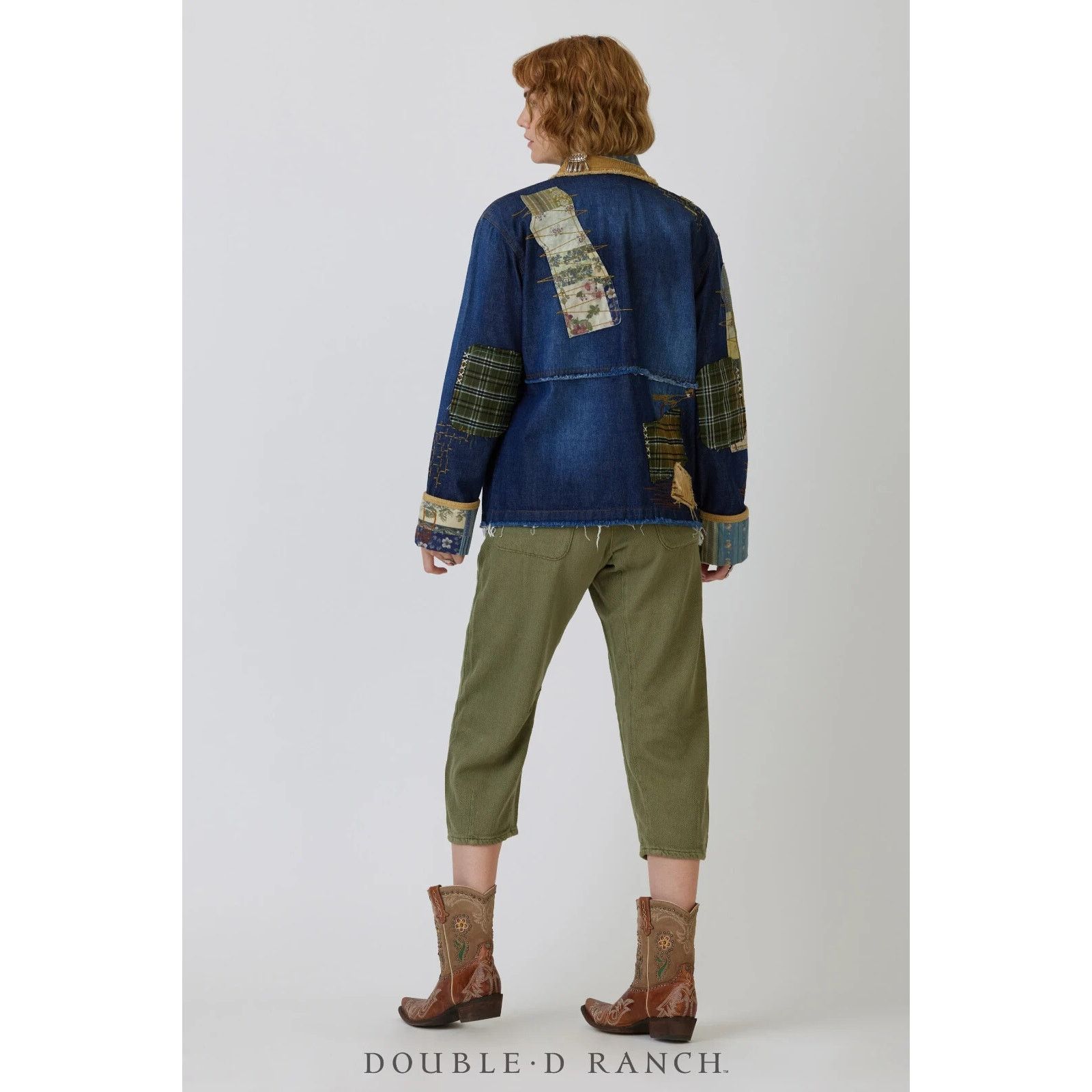 Double D Ranch Double D Ranch Crossing the Brazos Denim Jacket 1X NWT Patch Size XL / US 12-14 / IT 48-50 - 8 Thumbnail