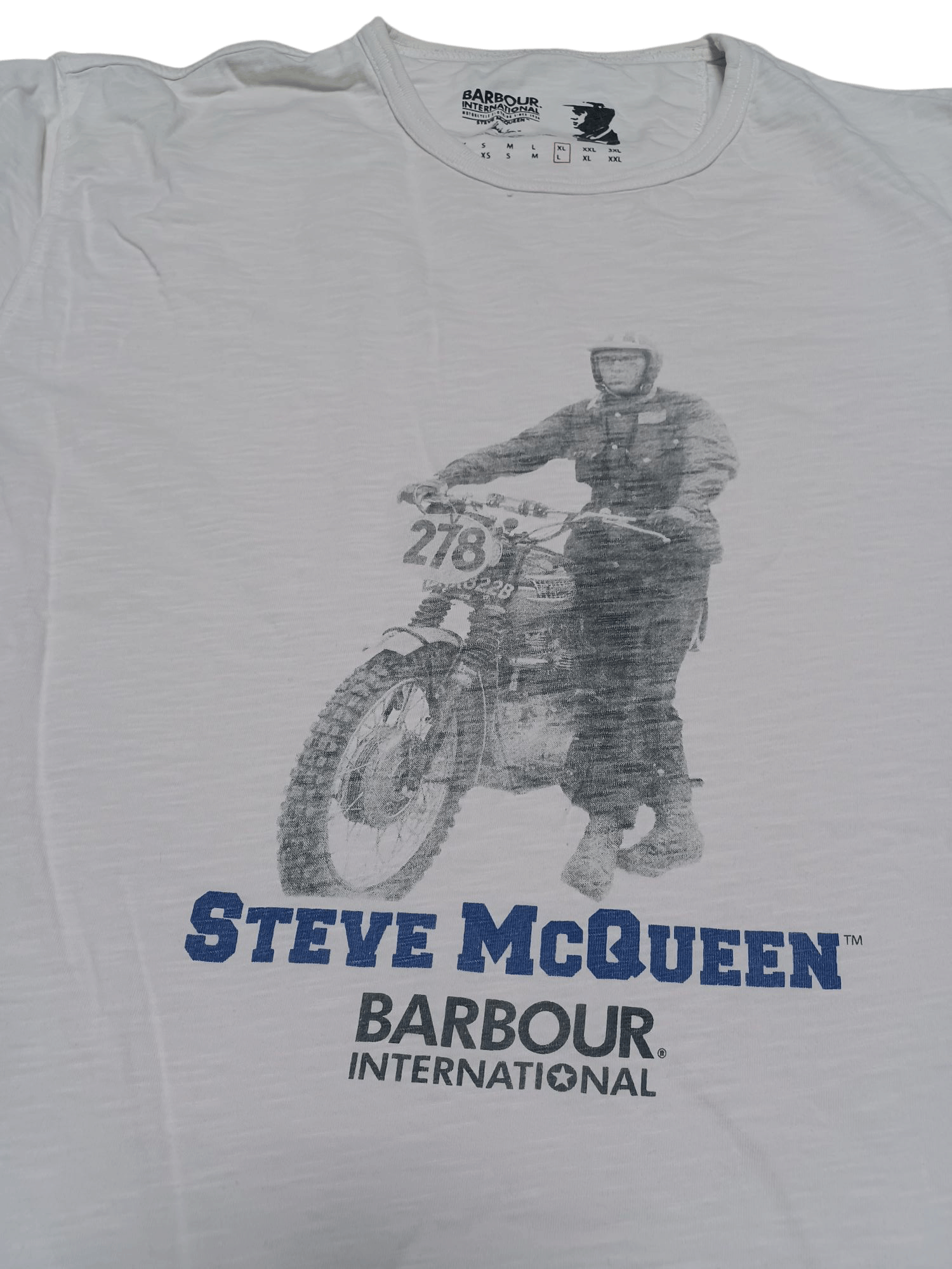 Barbour STEVE MCQUEEN BARBOUR RACING RARE TEE Size US L / EU 52-54 / 3 - 2 Thumbnail