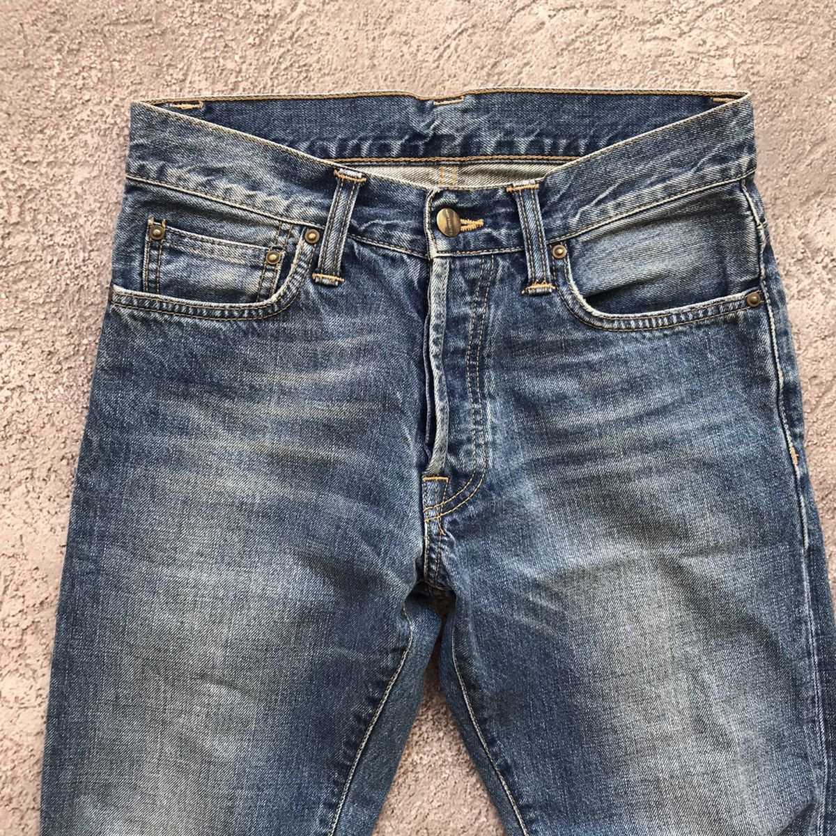 Vintage Vintage Y2K Distressed Baggy Jeans Workwear Streetwear W27 Size US 27 - 4 Thumbnail
