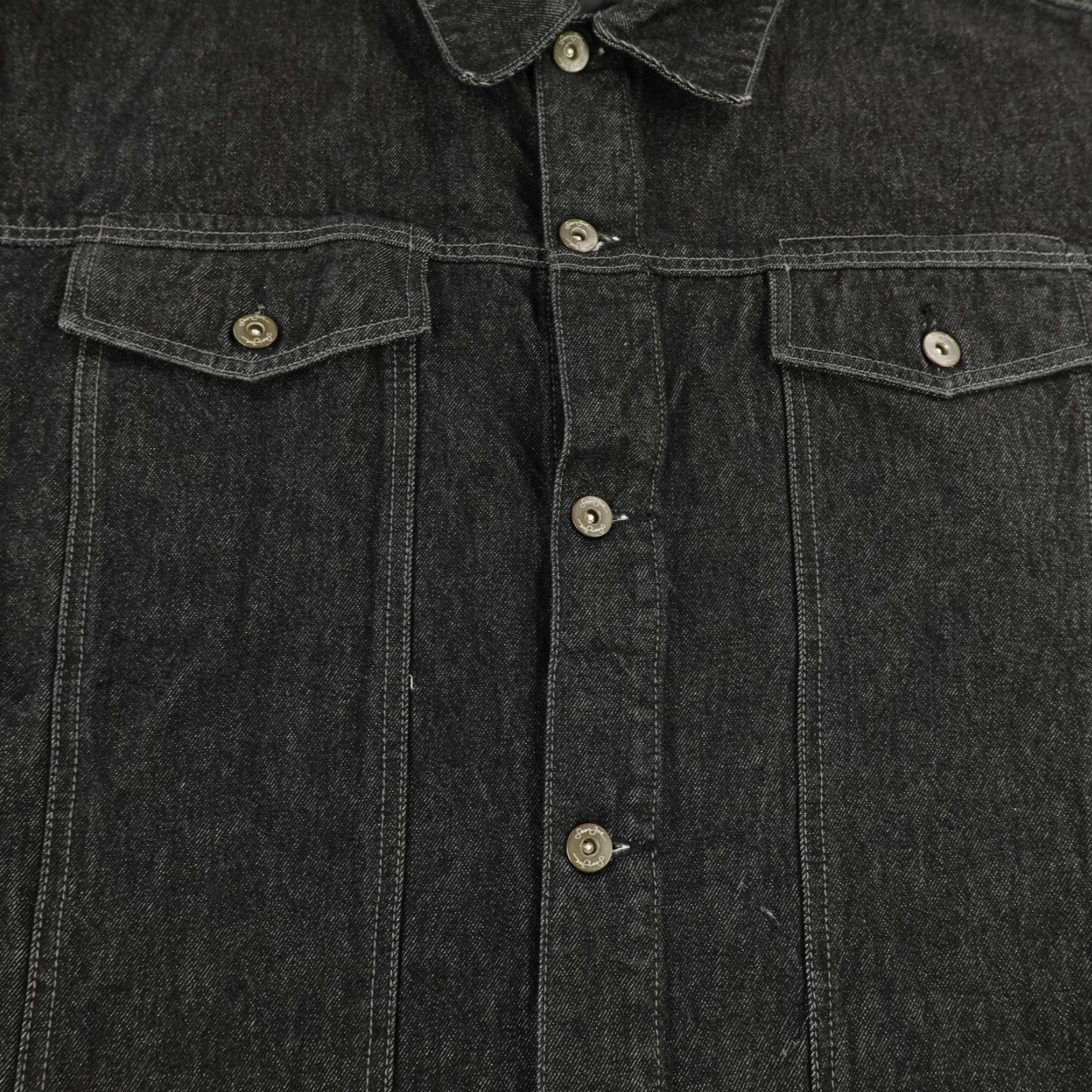 Sean John VINTAGE Sean John Jacket Mens XL Black Denim Jean Coat Button Up Hip Hop Y2K Size US 36 / EU 52 - 3 Thumbnail