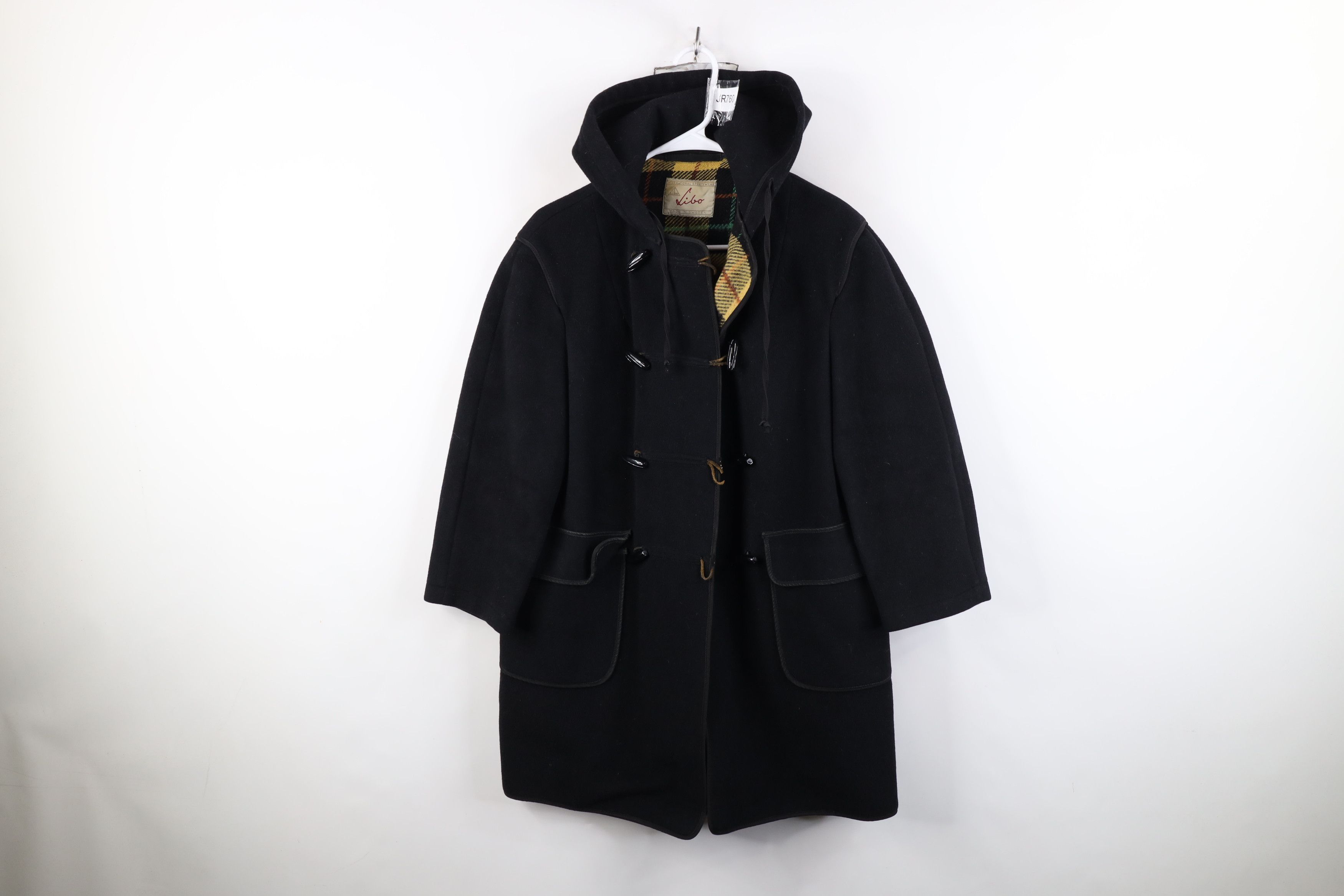 Vintage Vintage 50s 60s Wool Hooded Toggle Button Parka Jacket Size M / US 6-8 / IT 42-44 - 1 Thumbnail