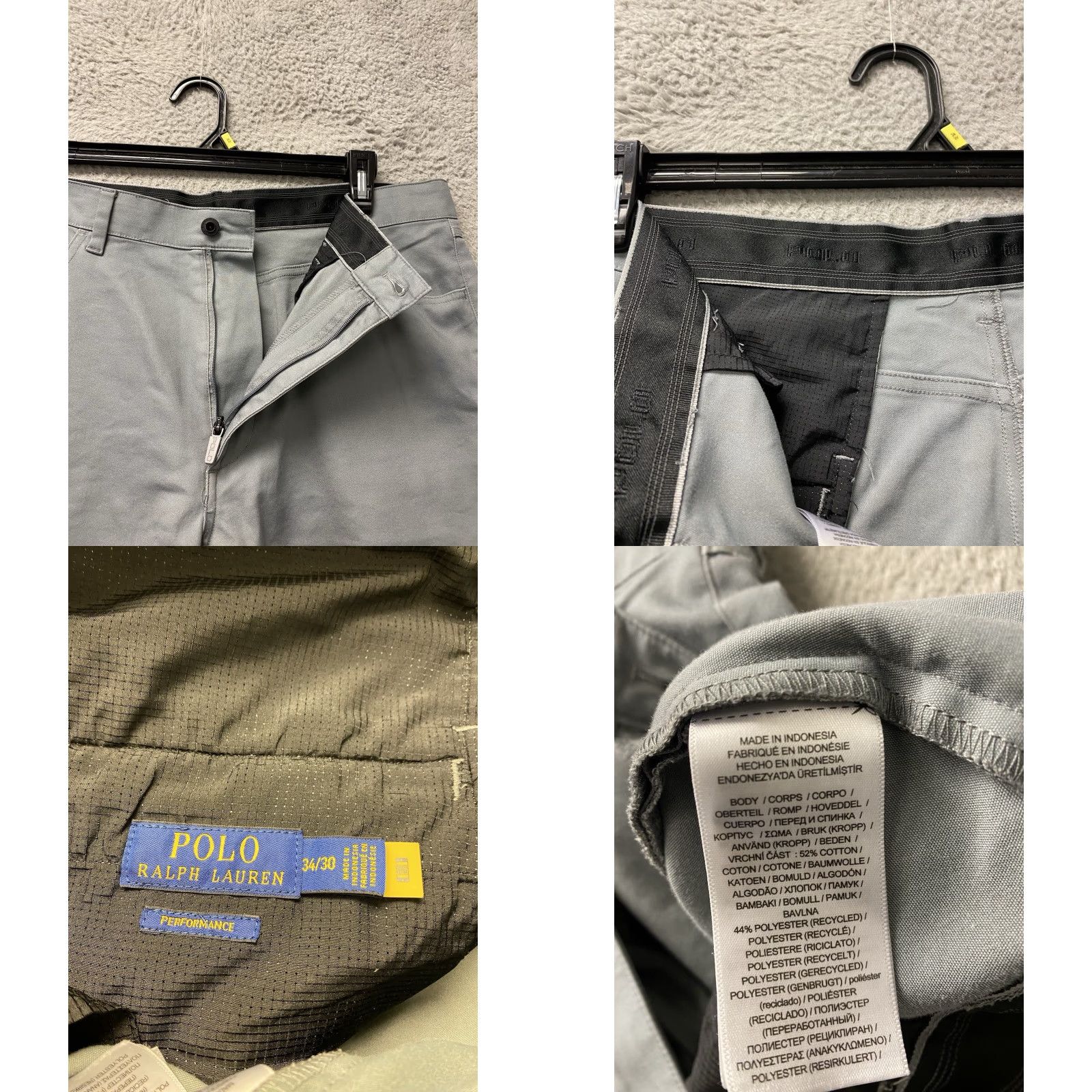 Polo Ralph Lauren Polo Ralph Lauren Performance Pants Mens 34x30 Gray Stretch Golf Preppy Size US S / EU 44-46 / 1 - 8 Thumbnail