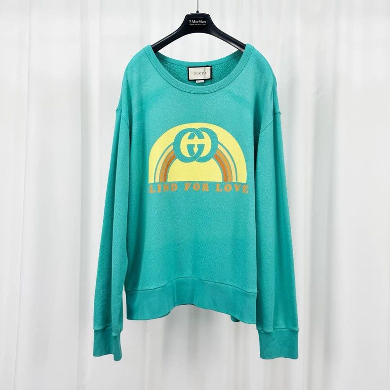 Gucci Gucci Double G Print Sweatshirt-yf Size US L / EU 52-54 / 3 - 1 Thumbnail