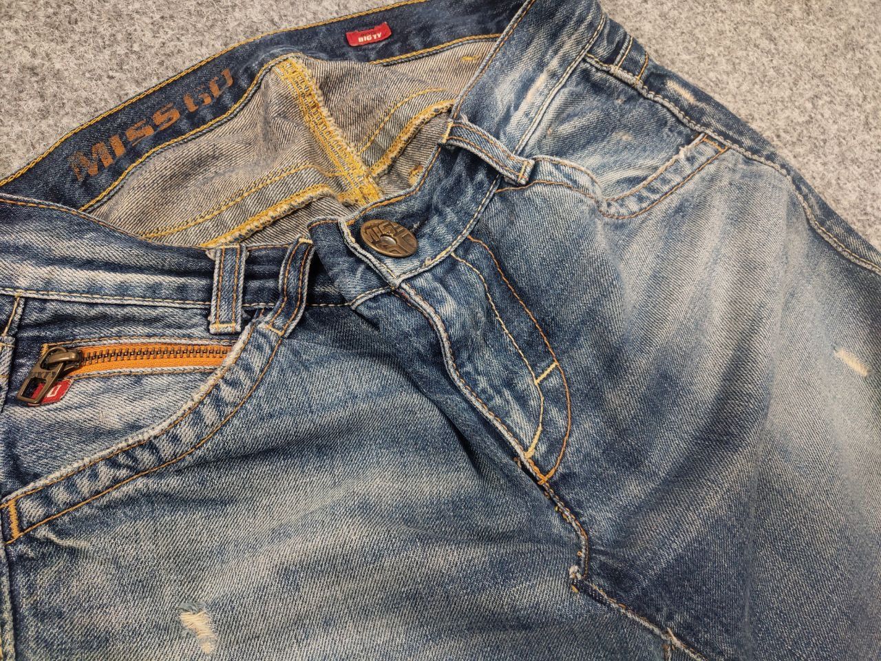 Miss Sixty Miss Sixty Vintage Y2K Distressed denim Blue Mini Skirt Size 27" / US 4 / IT 40 - 5 Thumbnail