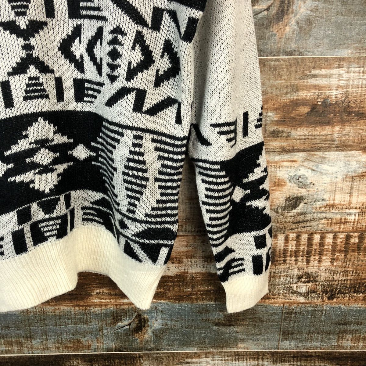 Homespun Knitwear × Japanese Brand Earth & Music Econology Black Knitwear #A1714 Size US S / EU 44-46 / 1 - 8 Thumbnail