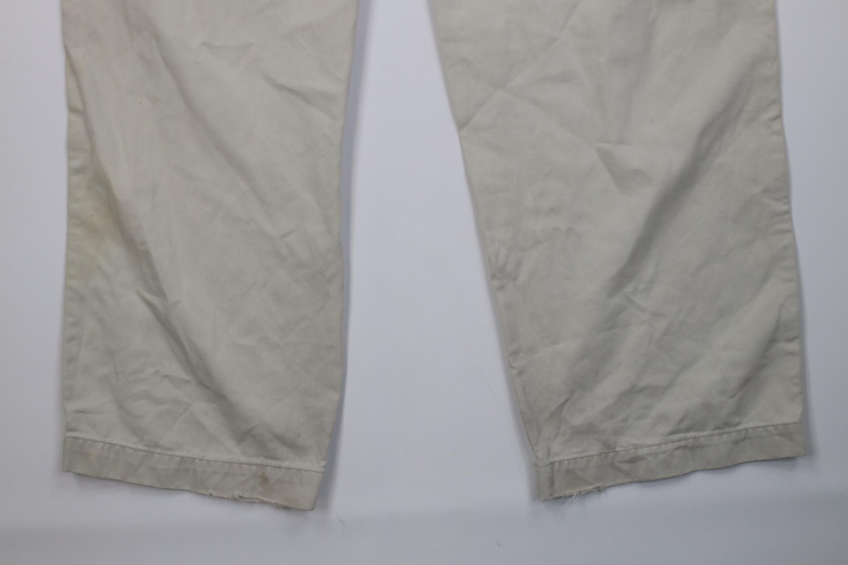 Gap Vintage 90s Y2K Gap Baggy Wide Leg Cargo Pants Stone Cotton Size US 34 / EU 50 - 17 Thumbnail