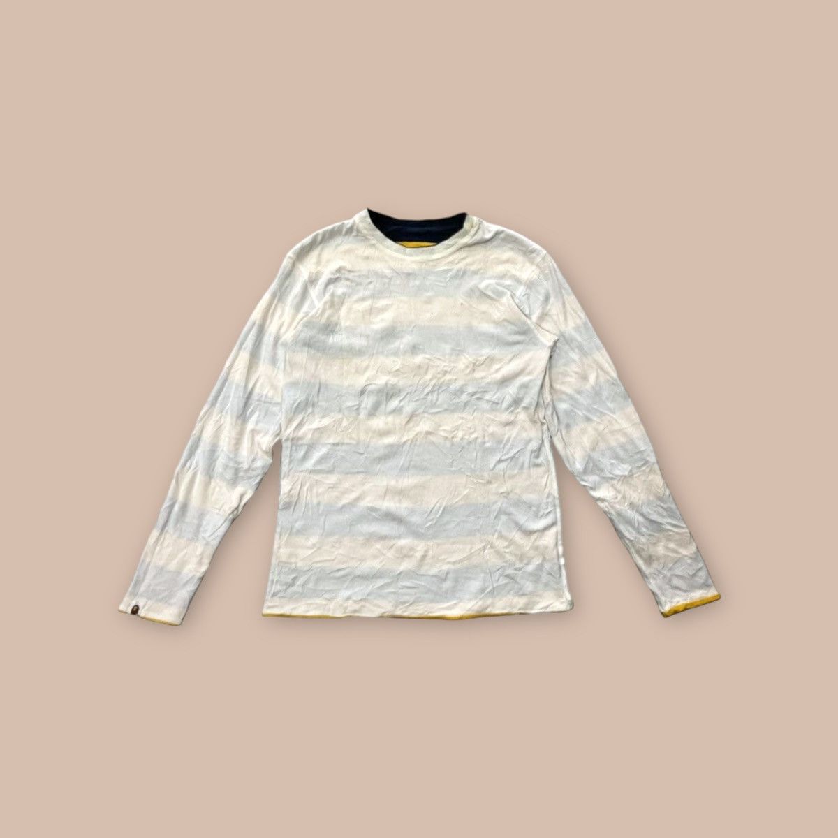 Bape A Bathing Ape Striped Reversible L/S Tees Size US M / EU 48-50 / 2 - 5 Thumbnail