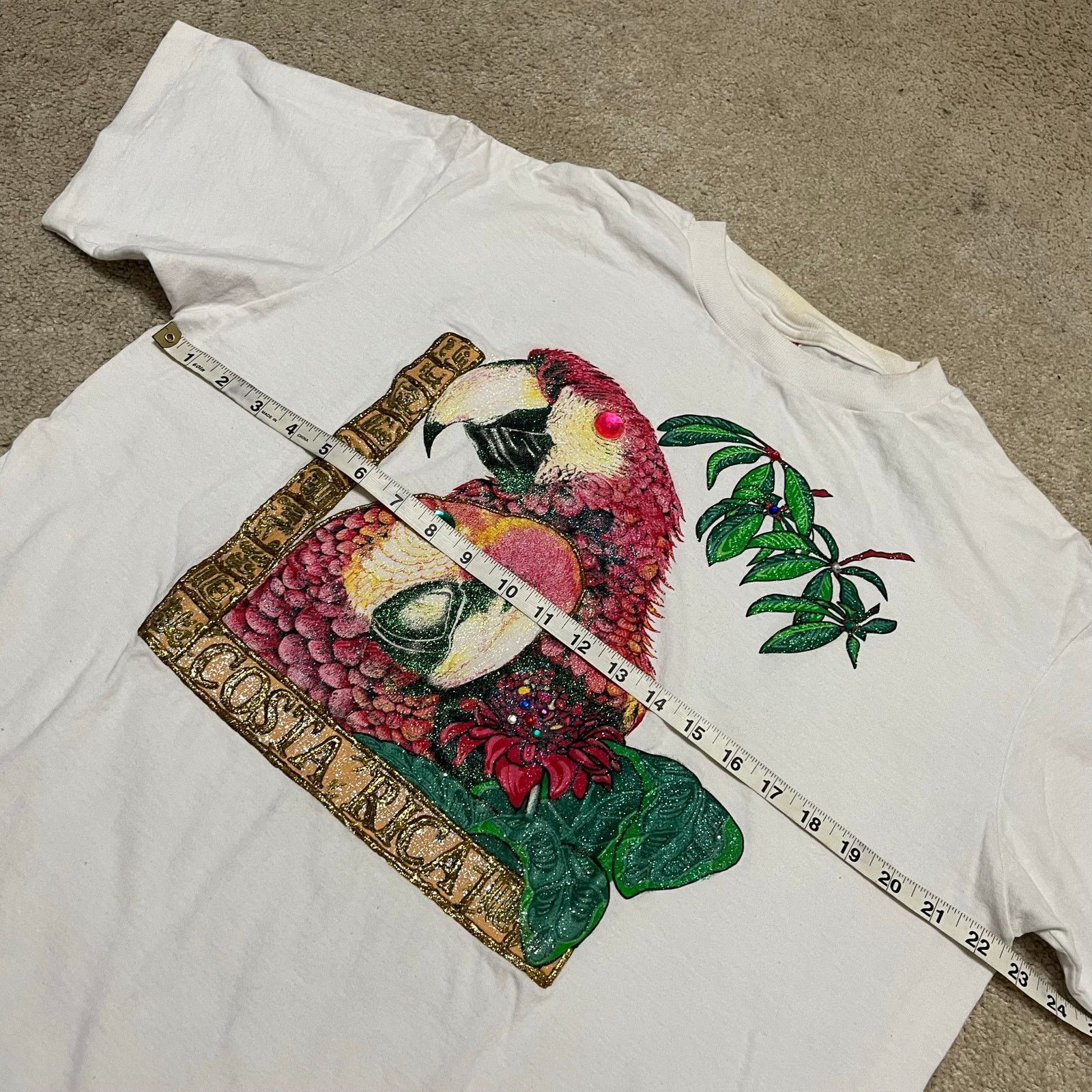 Other Vintage 90s Costa Rica Parrot Pura Vida Graphic Tee XL Size US XL / EU 56 / 4 - 7 Thumbnail