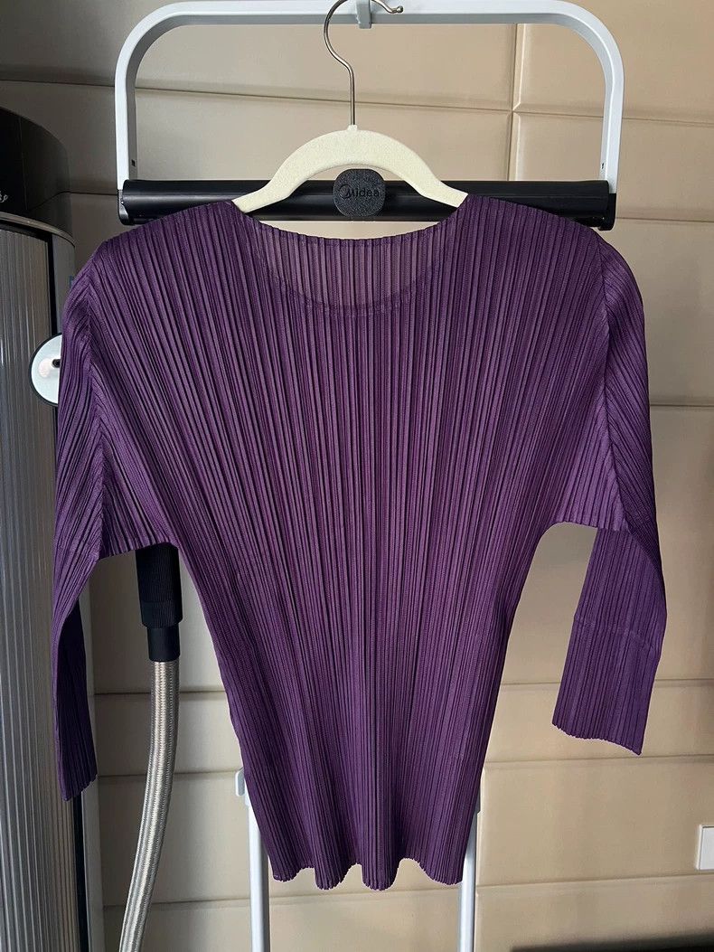 Issey Miyake issey miyake size:3 Purple coat 2506-Nextarrow Size XXS / US 00 / IT 34 - 2 Thumbnail