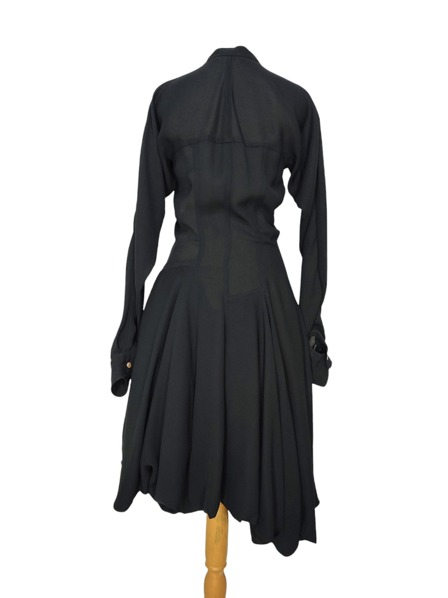Comme des Garcons ARCHIVE📕90s CDG Drape & Knot Sculptural Asymmetric Dress Size M / US 6-8 / IT 42-44 - 6 Thumbnail