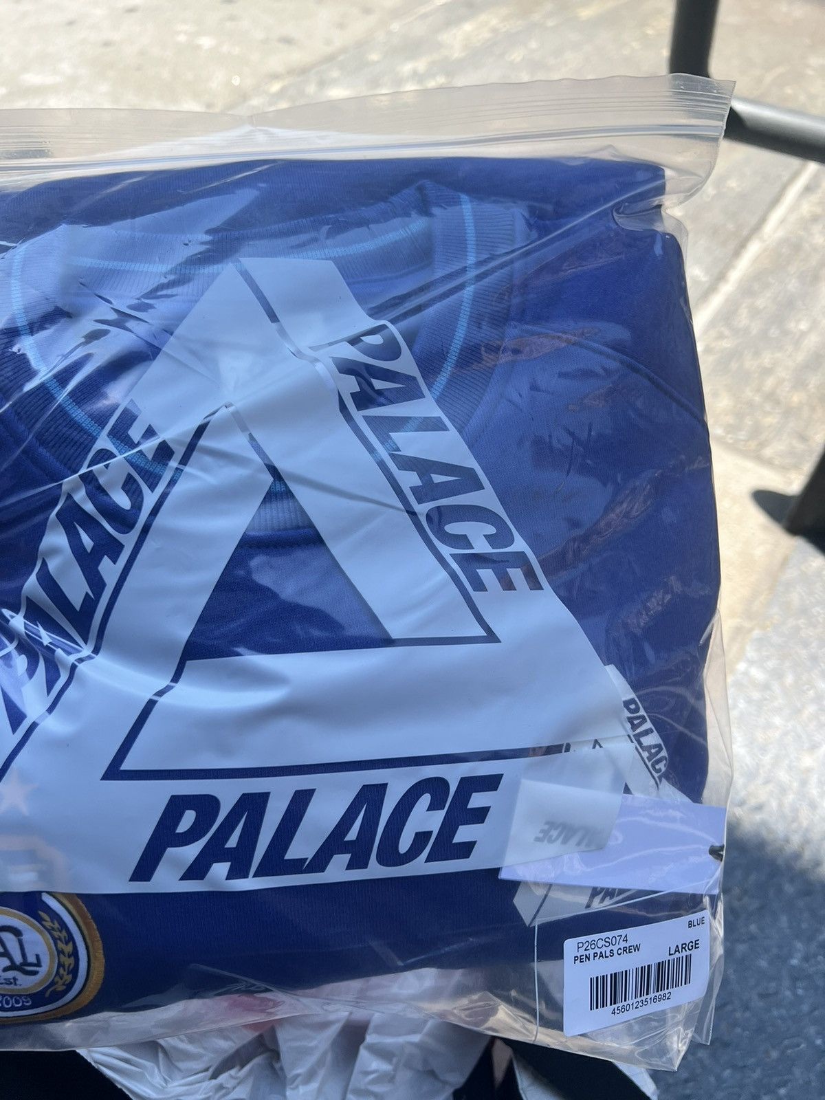 Palace × Vintage Palace PenPals Crewneck Sweater Blue Size US L / EU 52-54 / 3 - 3 Thumbnail