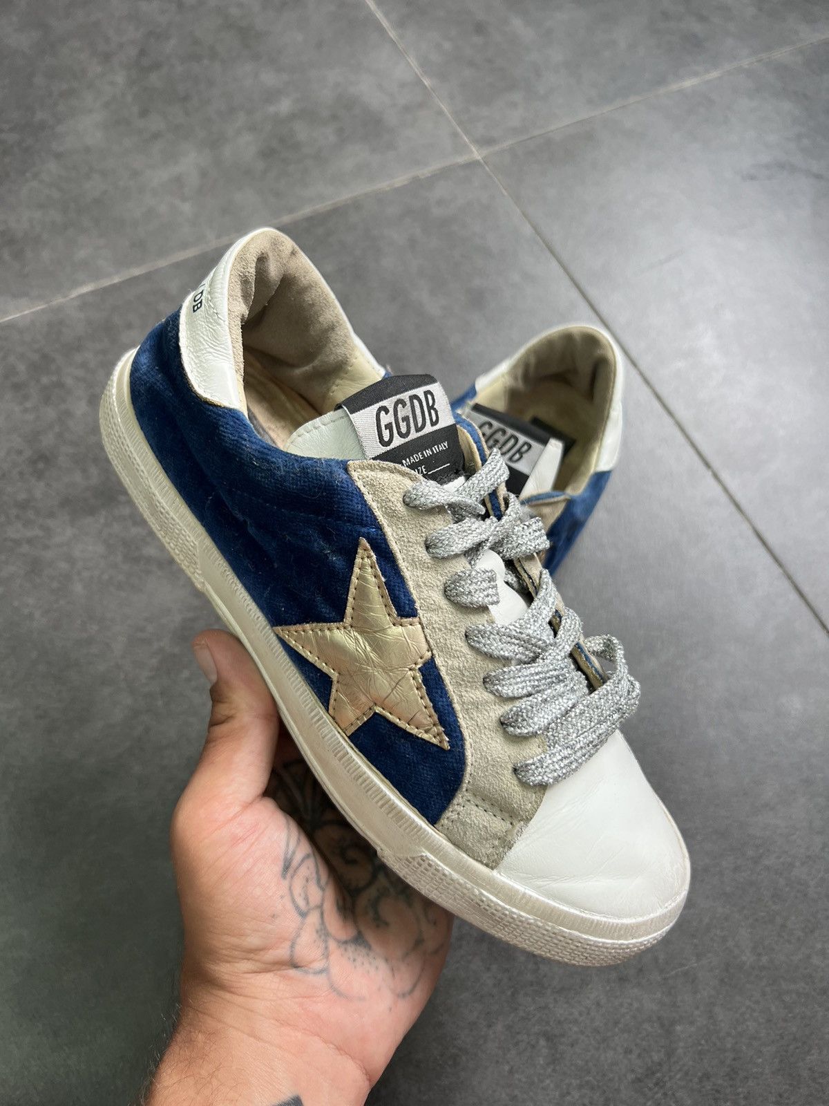 Golden Goose Golden Goose GGDB Super Star Low Leather Sneakers Size US 7 / IT 37 - 2 Thumbnail