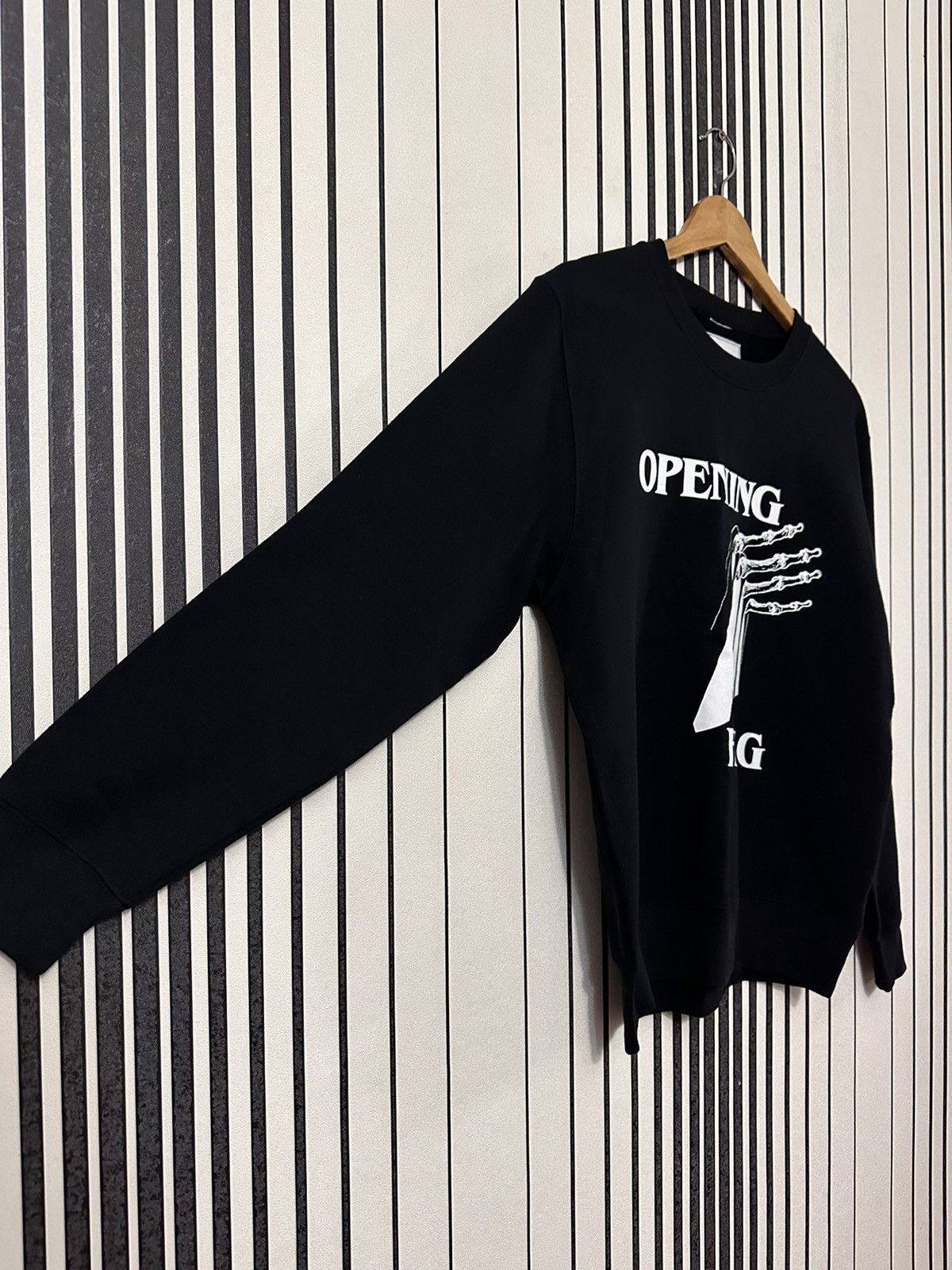 Number (N)ine Number Nine Studious Opening Flag Black Contrast Sweatshirt Size US S / EU 44-46 / 1 - 3 Thumbnail