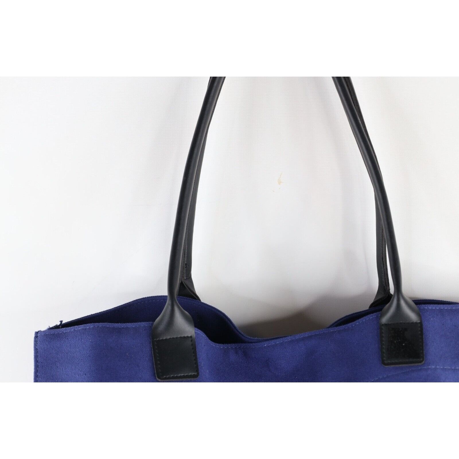Esprit Vingtage 90s Esprit Leather Handled Canvas Tote Bag Size ONE SIZE - 3 Thumbnail
