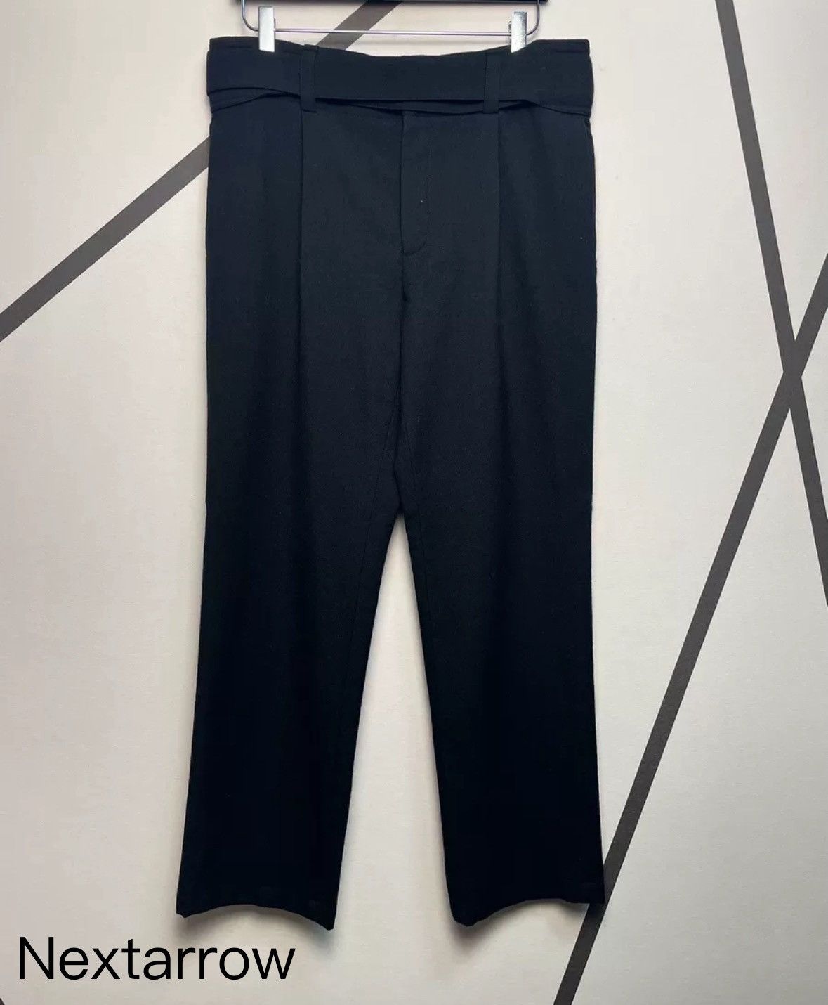 Saint Laurent Paris × Yves Saint Laurent Saint Laurent SLP genuine 18 wool straight leg trousers Size US 44 / EU 60 - 1 Thumbnail