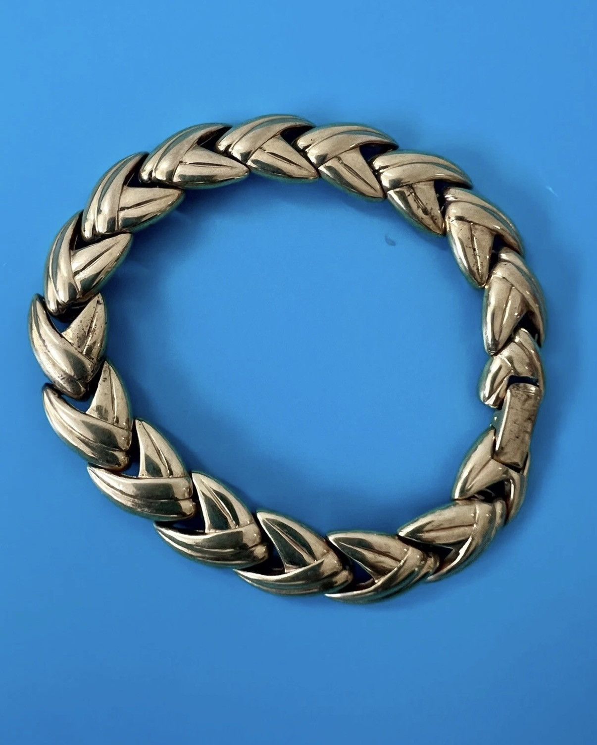 Other Vtg Krementz Gold Tone Link Bracelet 7” Classic Statement Size ONE SIZE - 2 Thumbnail