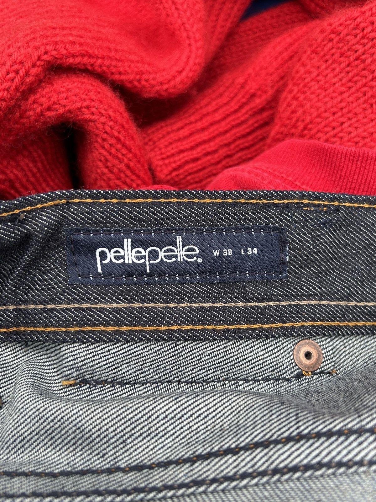 Pelle Pelle Pelle Pelle Cross Fit Indigo Raw Denim Jeans W38 L34 Size US 38 / EU 54 - 12 Thumbnail