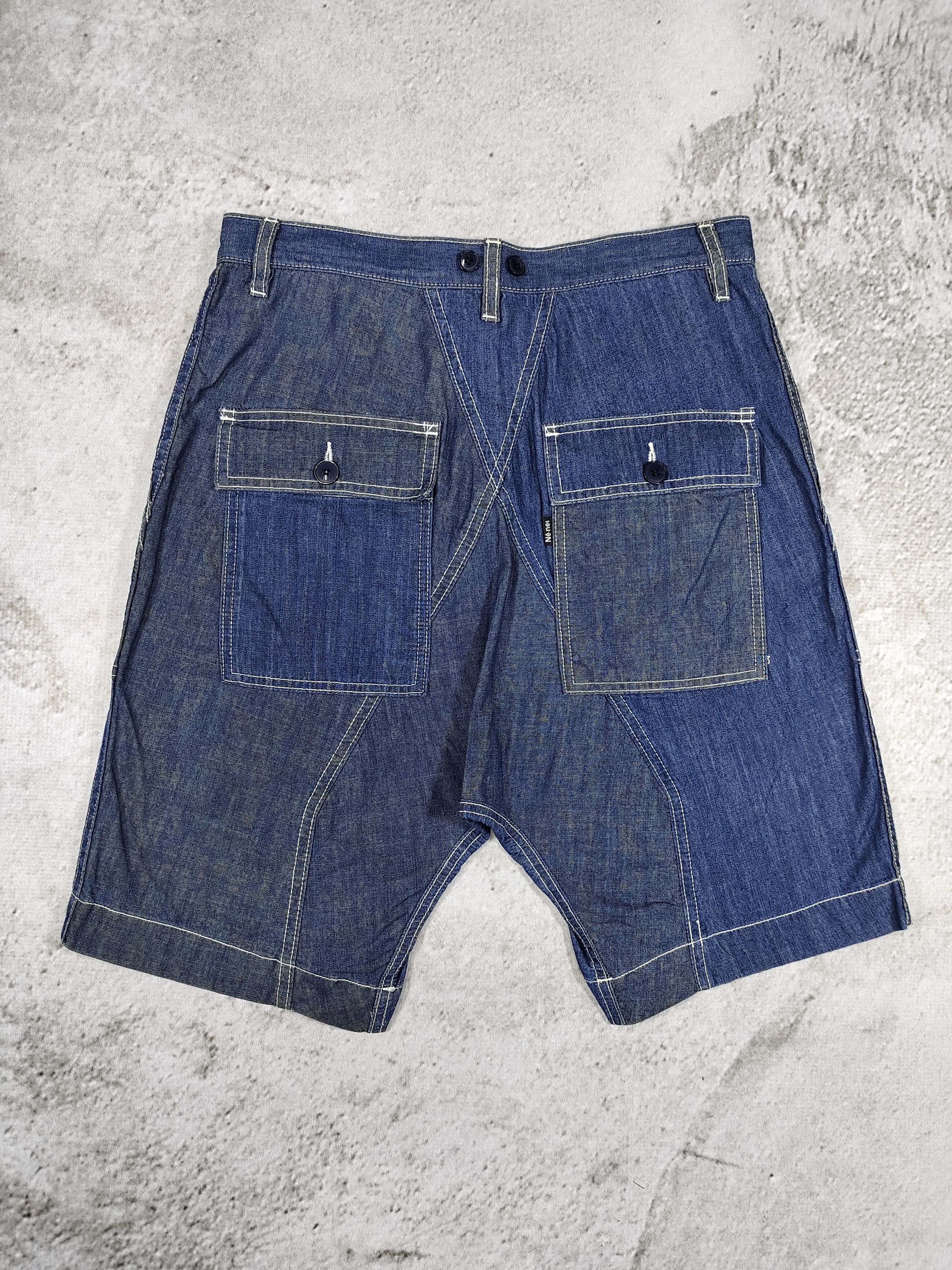 Ne-Net 00s Ne-Net- Sarouel Utility Panel Drop Crotch Denim Short Size 30" / US 8 / IT 44 - 5 Thumbnail