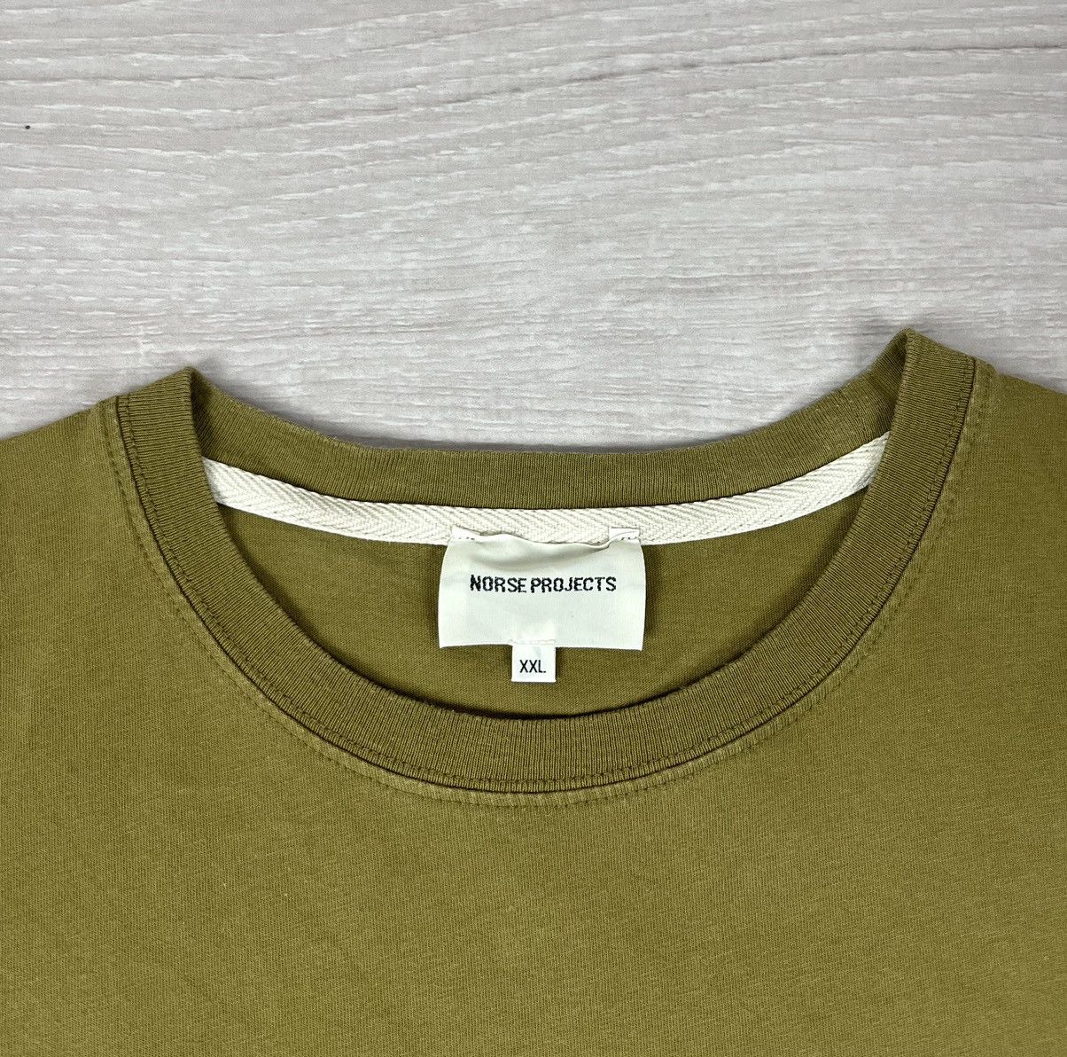 Norse Projects Norse Projects Niels Stripe Screenlogo Green T Shirt Size US XXL / EU 58 / 5 - 6 Thumbnail