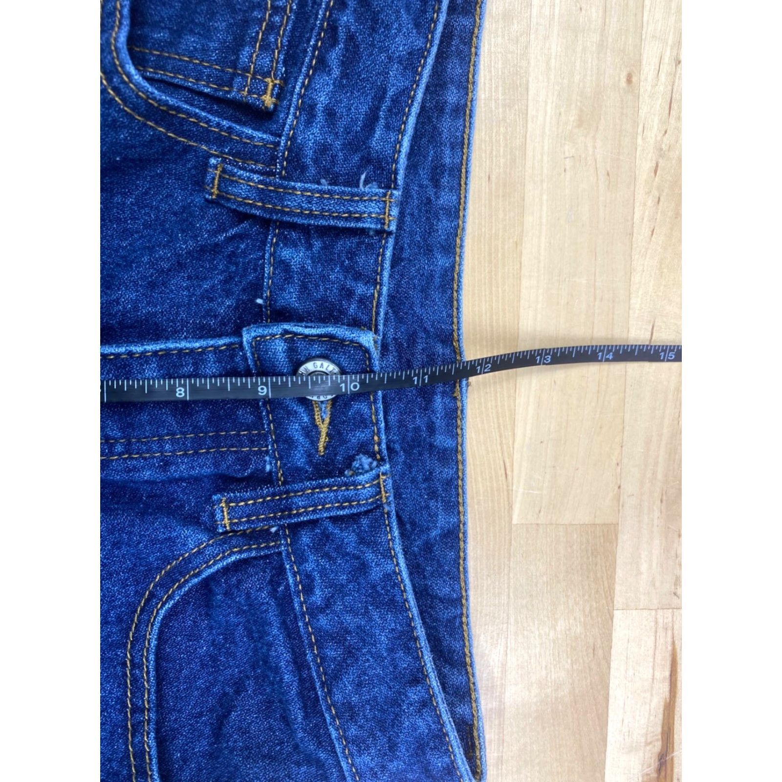 Other VINTAGE J Galt Jeans Womens S Blue Denim Button Fly Straight Size 28" / US 6 / IT 42 - 6 Thumbnail