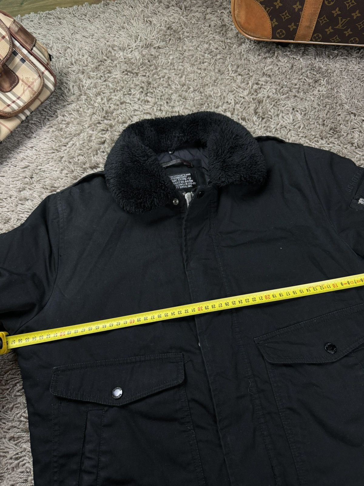 Schott Vintage bomber jacket Schott USA original casual item Size US L / EU 52-54 / 3 - 3 Thumbnail