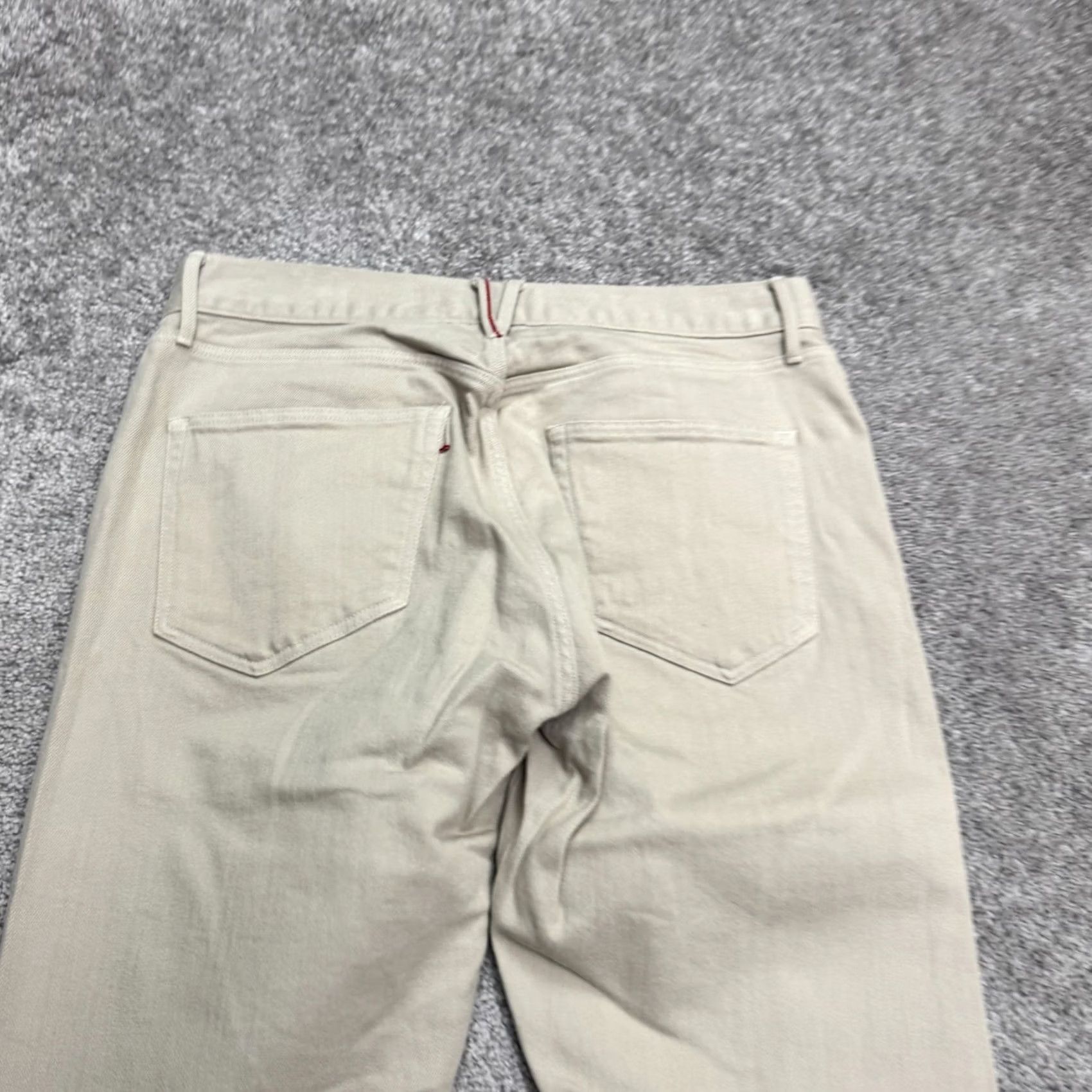 Orvis 3x1 NYC Beachwood Denim Pants Mens 29 Beige Straight Leg Cotton Casual Stretch Size US 29 - 5 Thumbnail